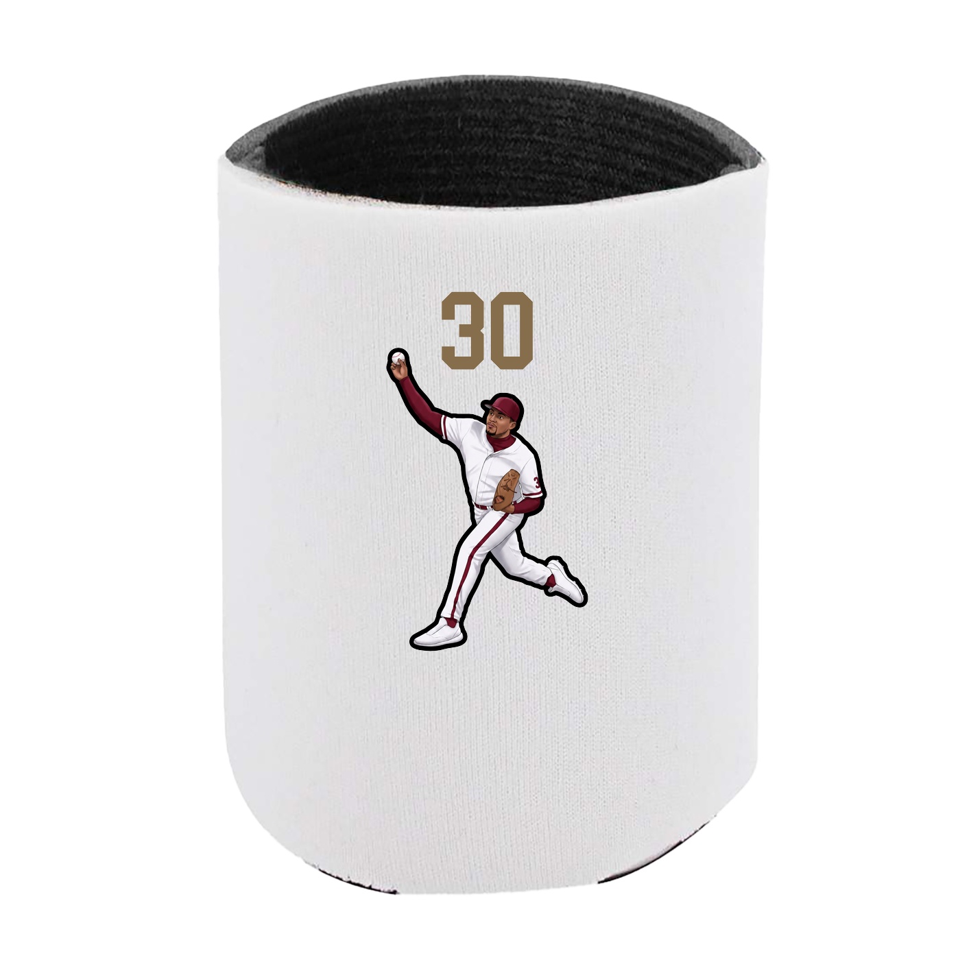 Can Holder — Number Top in White