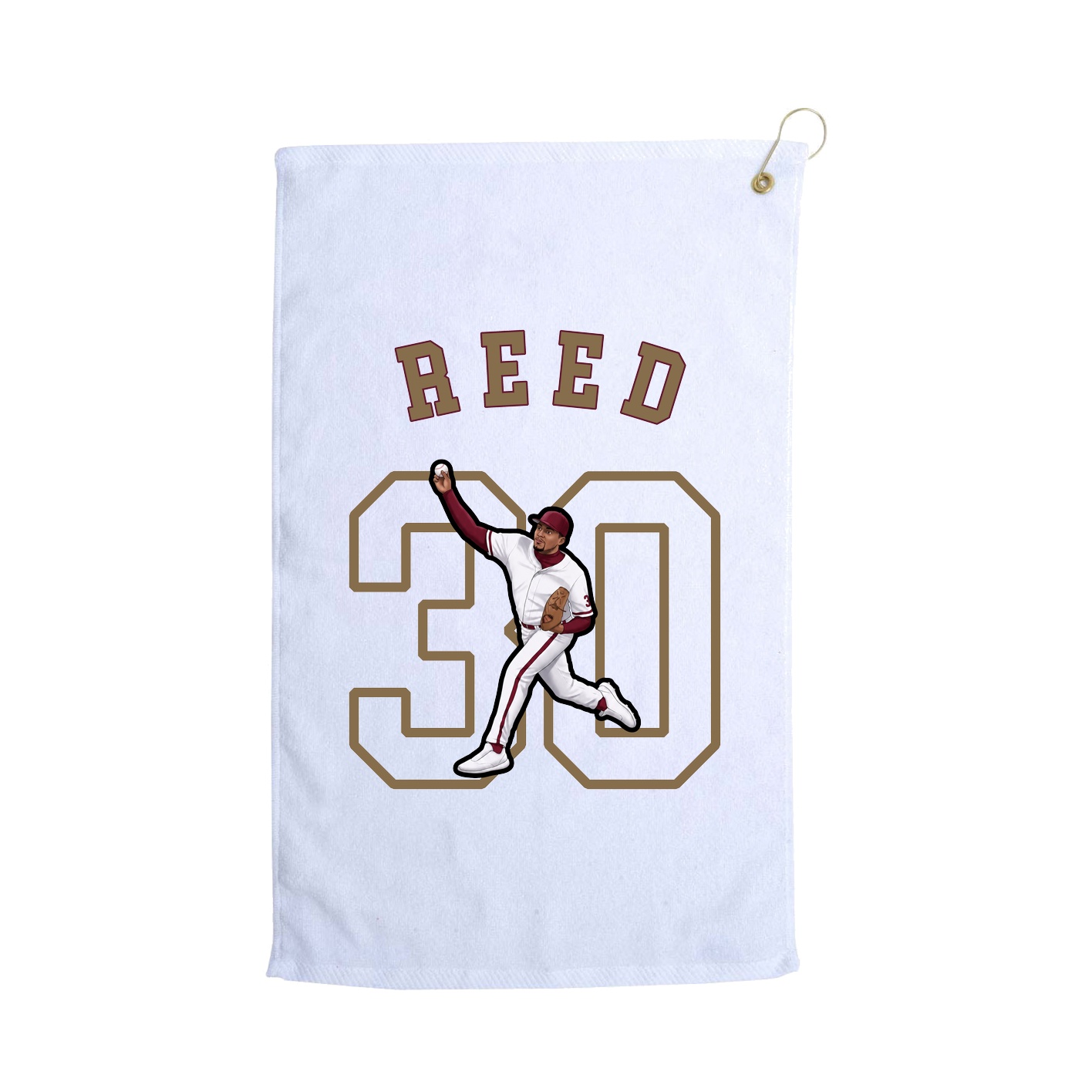 Golf Towel — Shirsey Arch in White