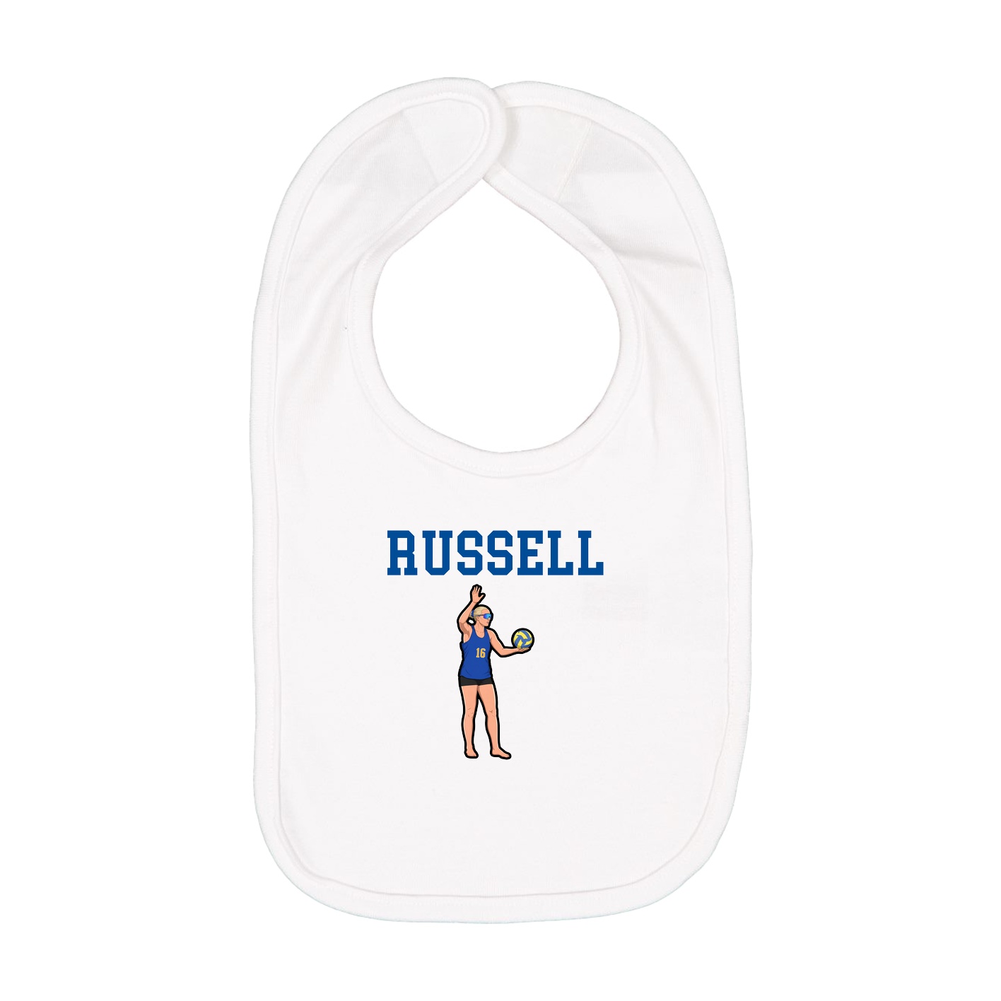 Infant Bib — Shirsey in White