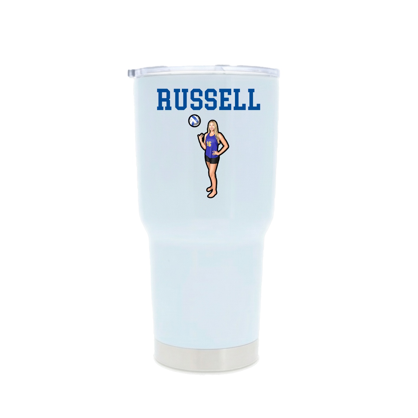 30oz Stainless Steel Tumbler — Shirsey in White