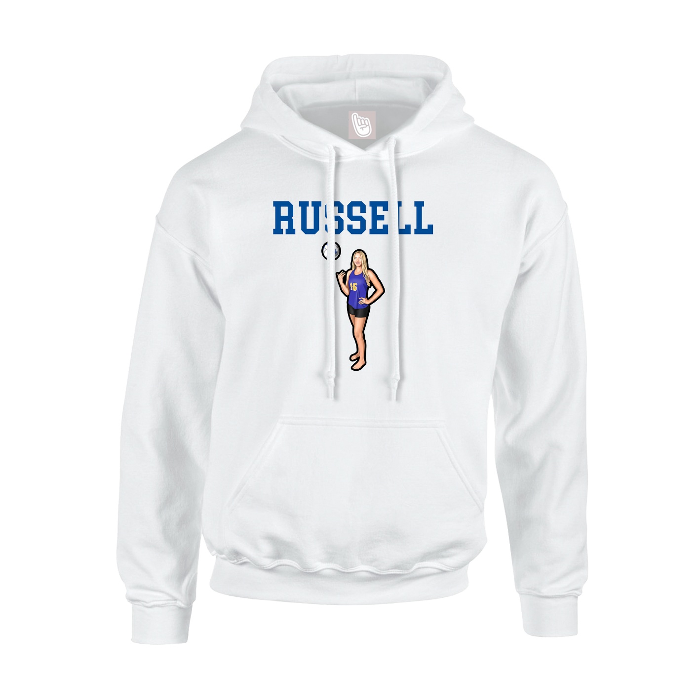 Hoodie — Shirsey in White