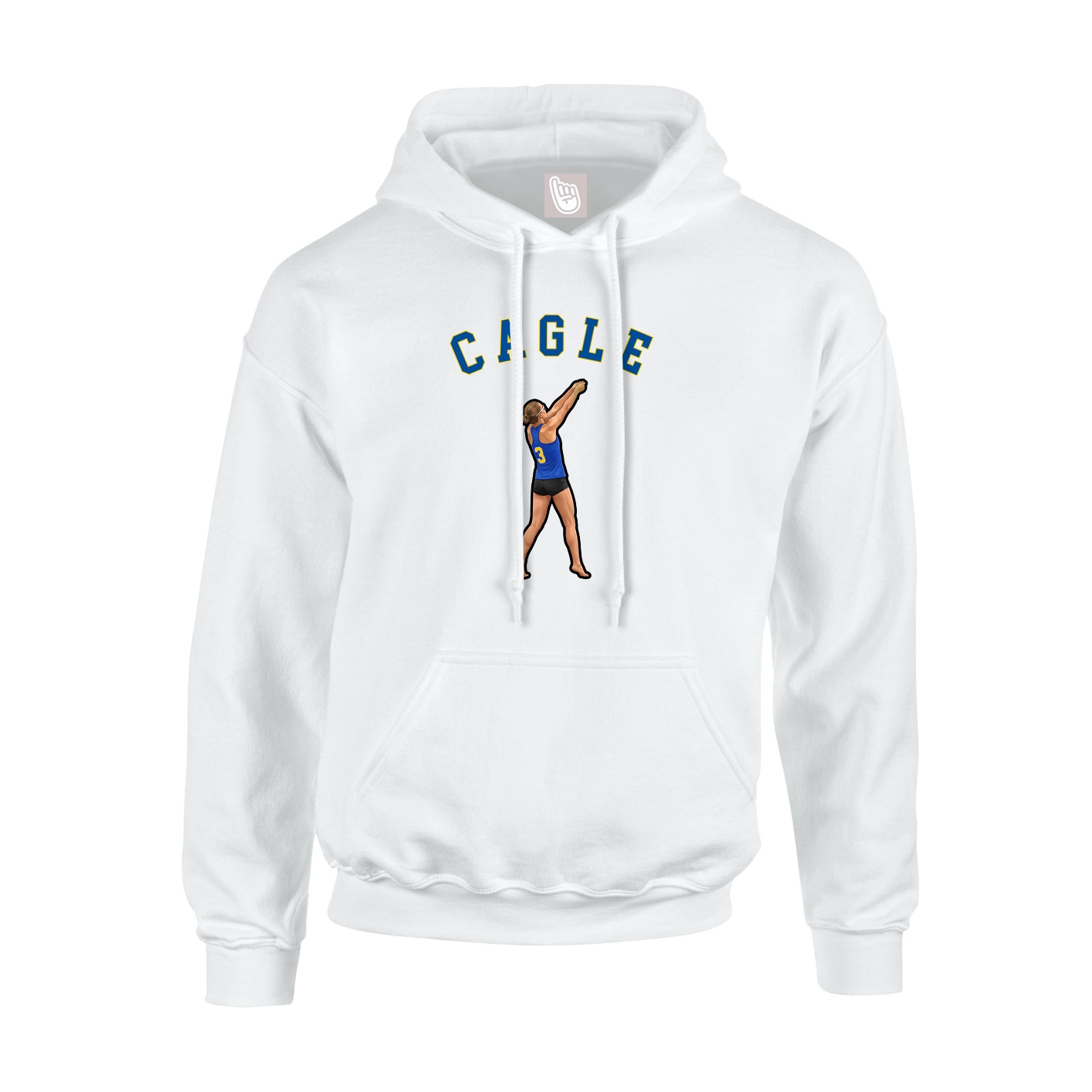 Youth Hoodie — Shirsey Arch in White
