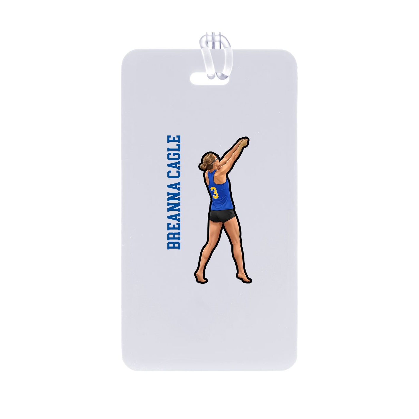 Bag Tag — Name Vertical in Classic