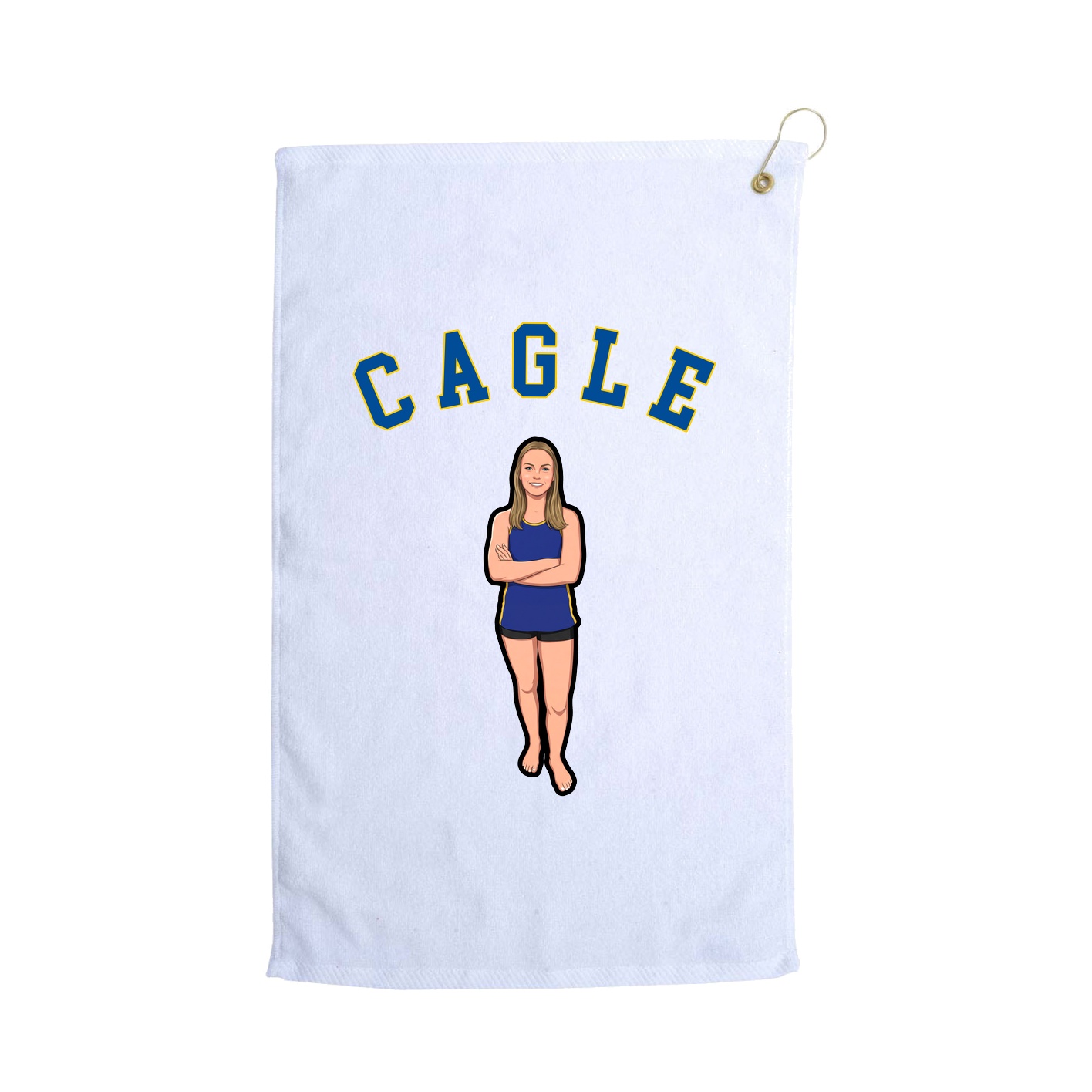 Golf Towel — Shirsey Arch in White