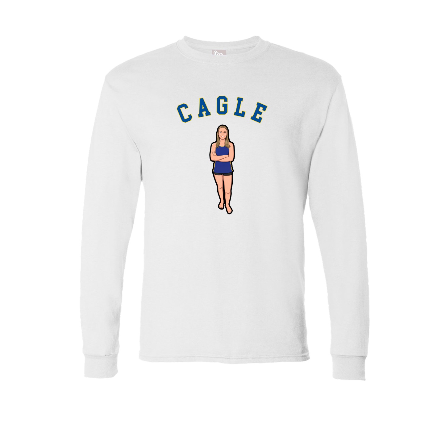 Long Sleeve Tee — Shirsey Arch in White