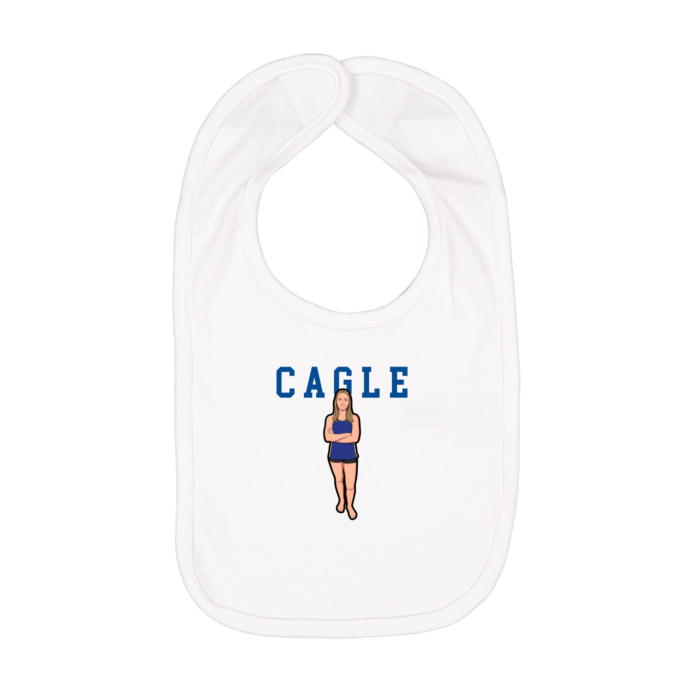 Infant Bib — Shirsey in White