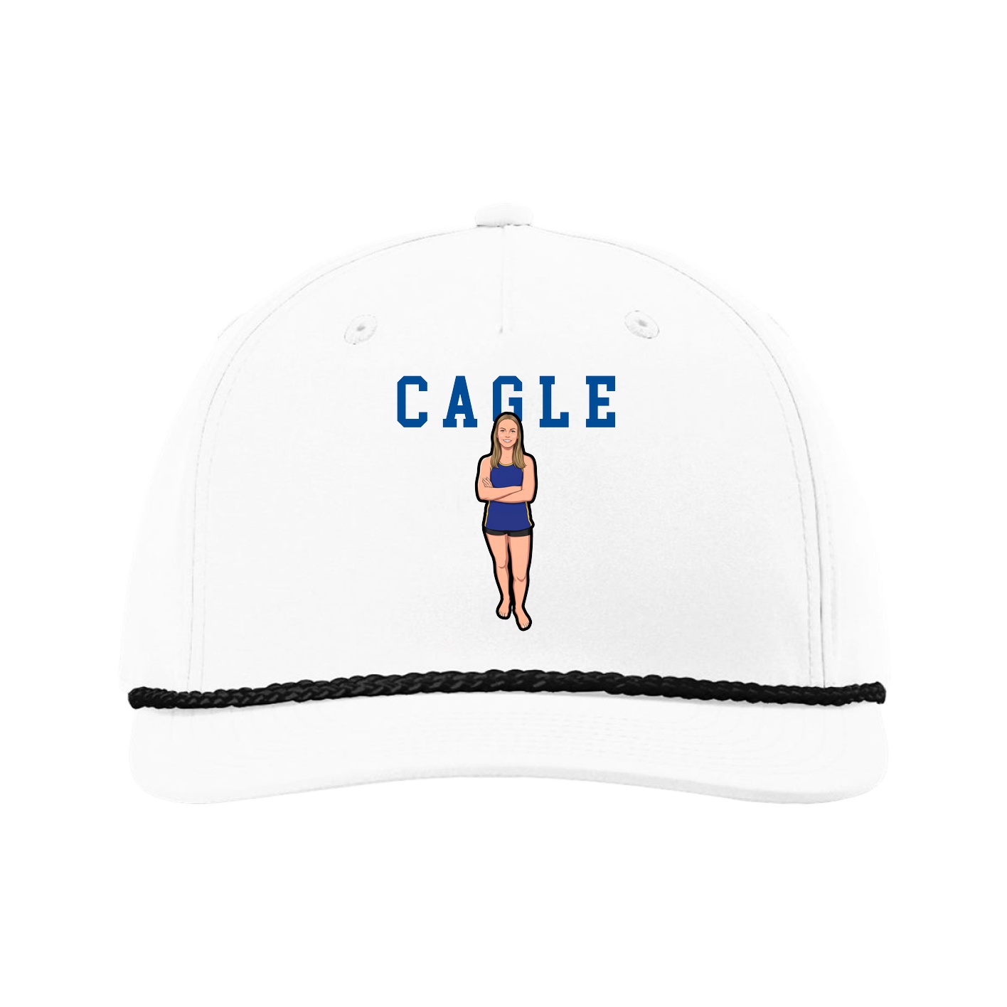 Five-Panel Classic Rope Cap — Shirsey in White