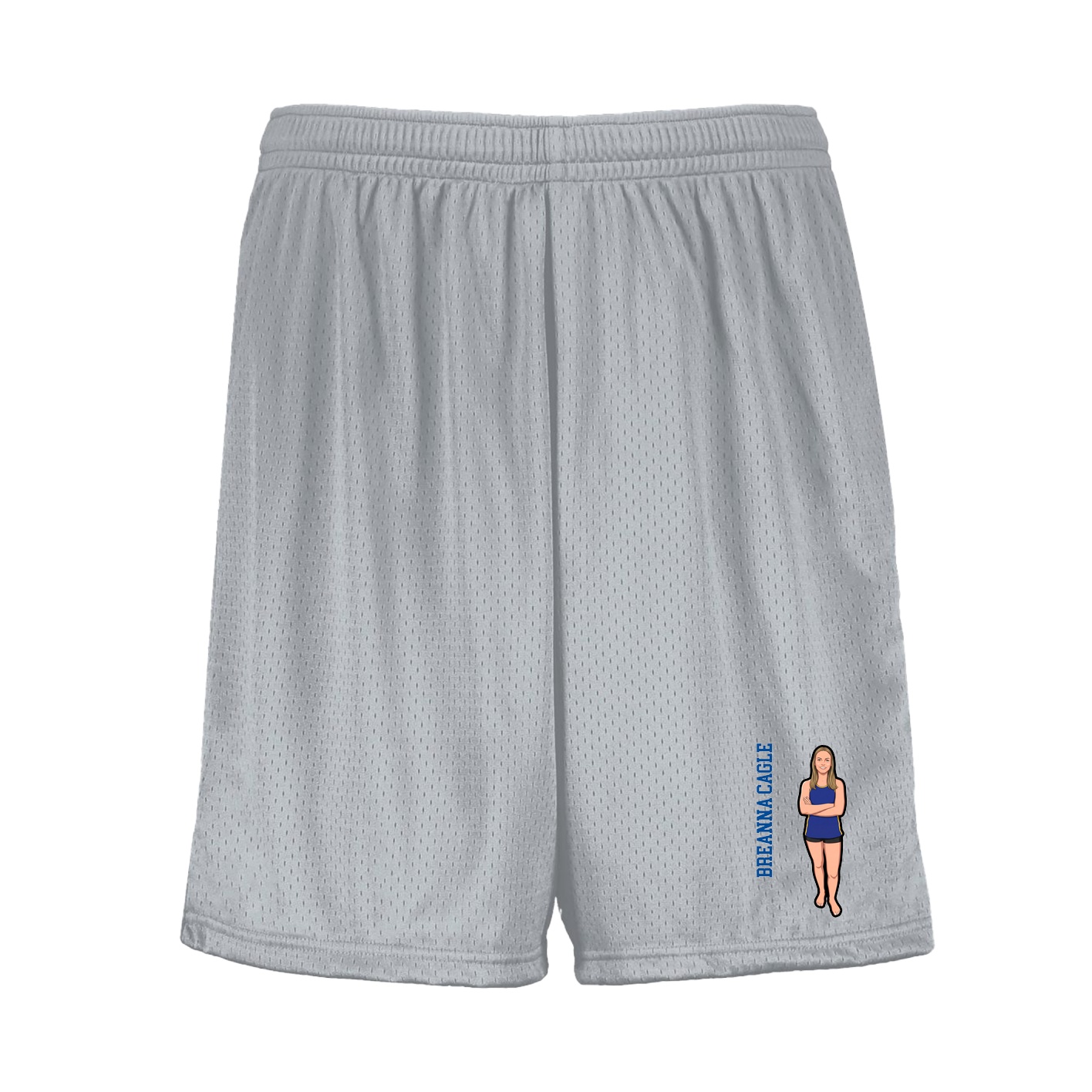 Shorts — Name Vertical in Silver