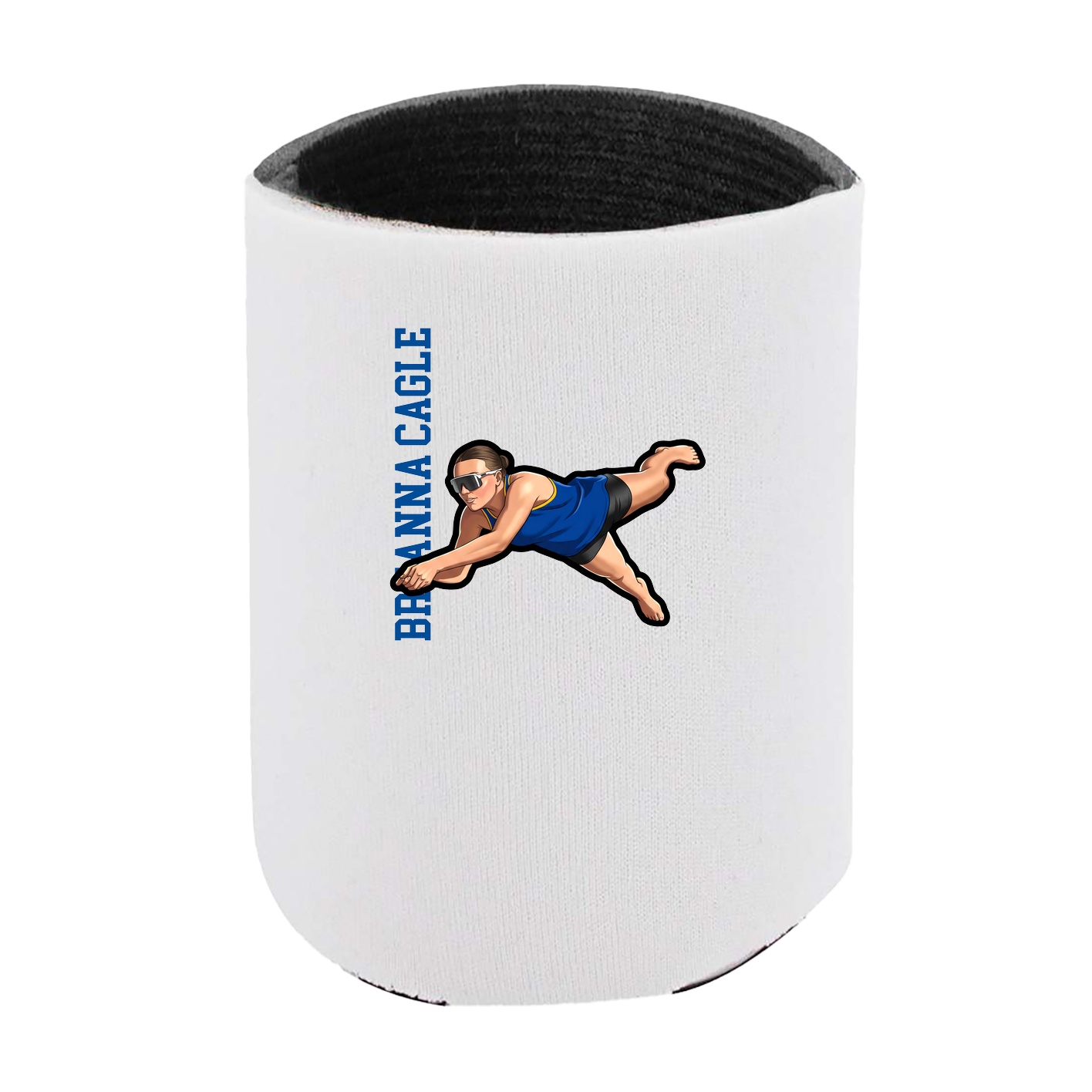 Can Holder — Name Vertical in White