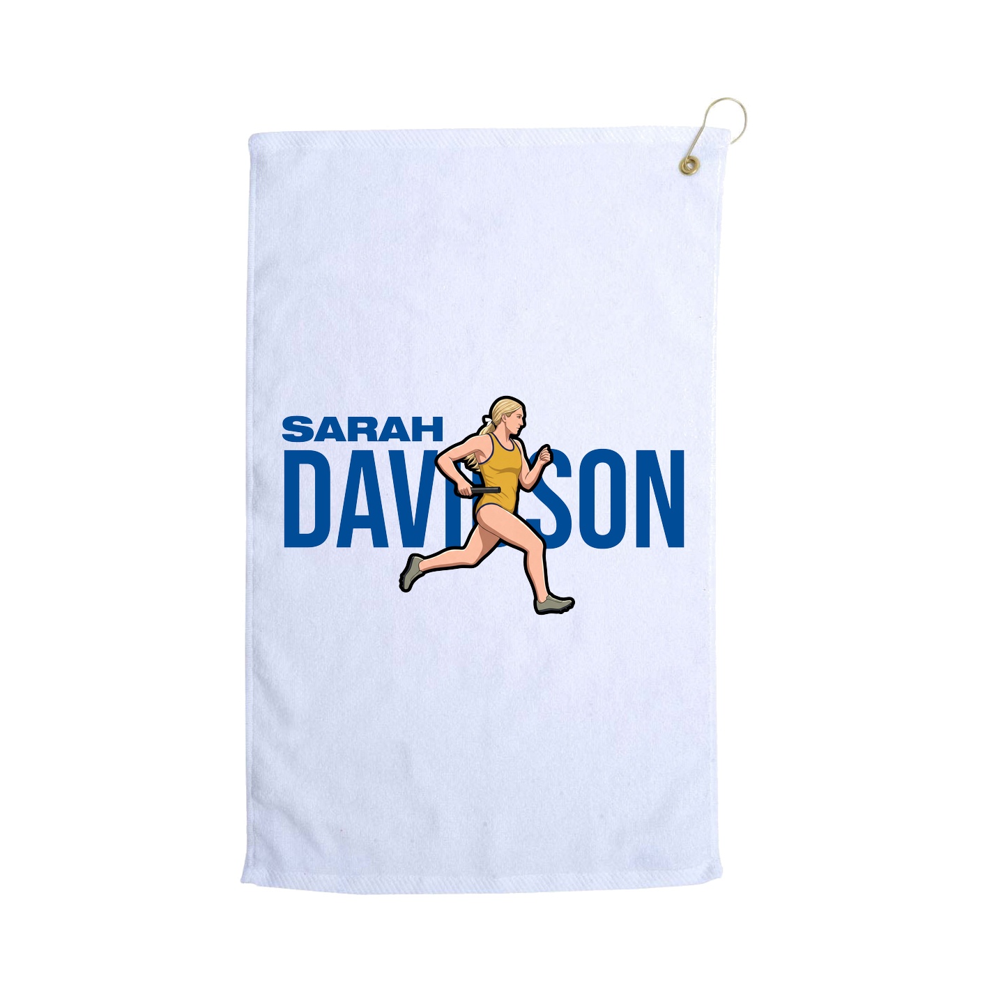 Golf Towel — Player Name in White