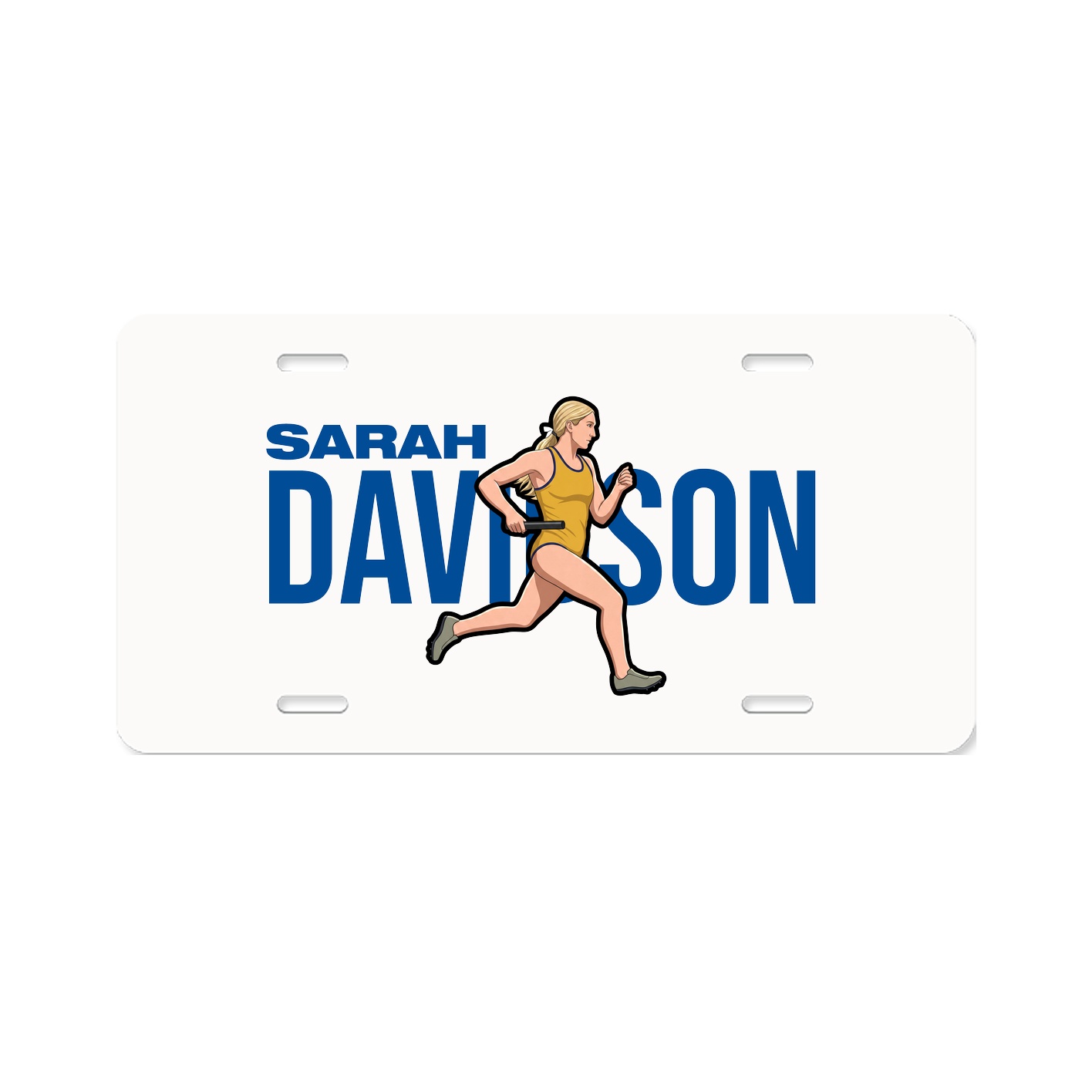 License Plate — Player Name in Classic