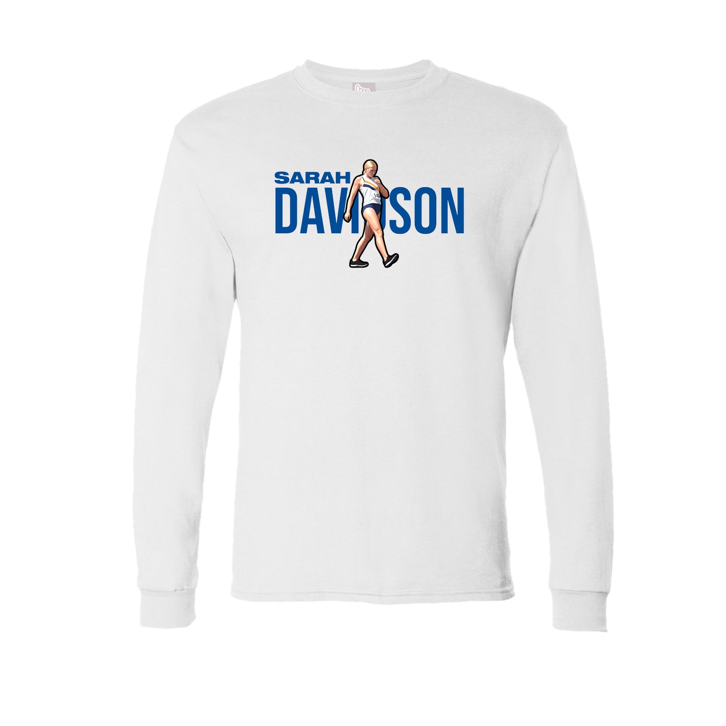 Long Sleeve Tee — Player Name in White