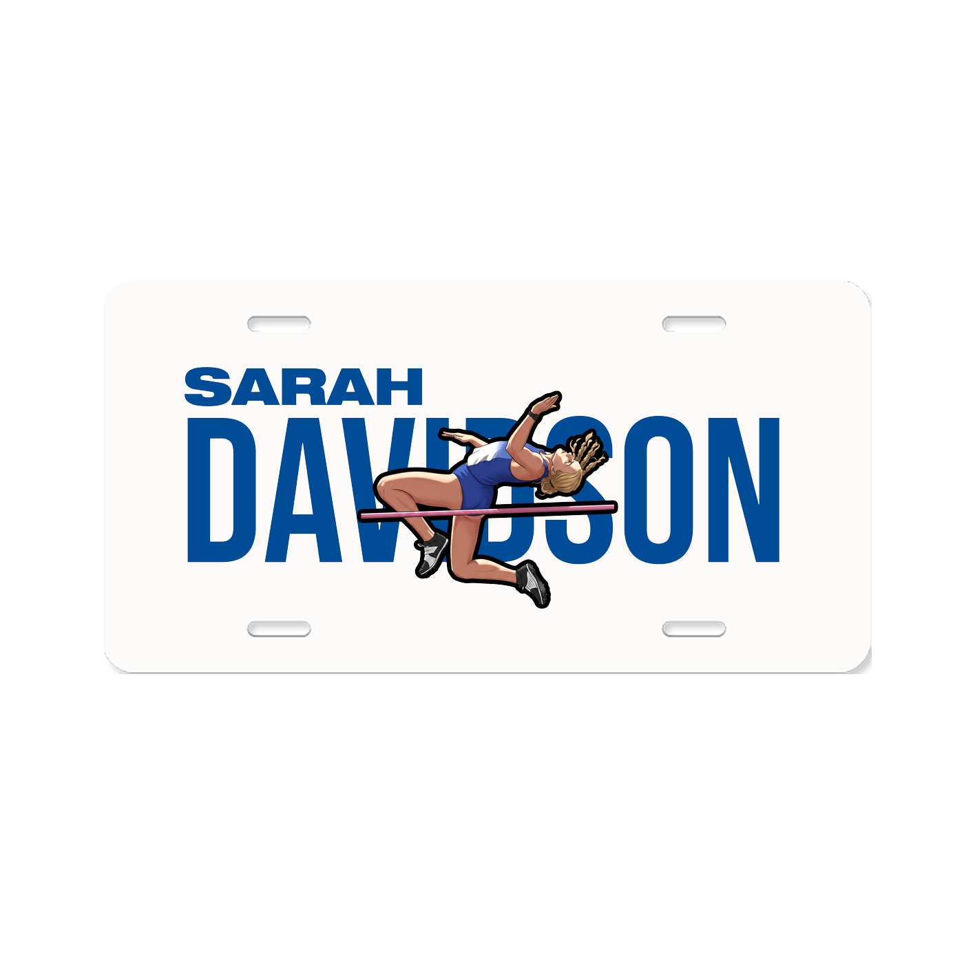 License Plate — Player Name in Classic