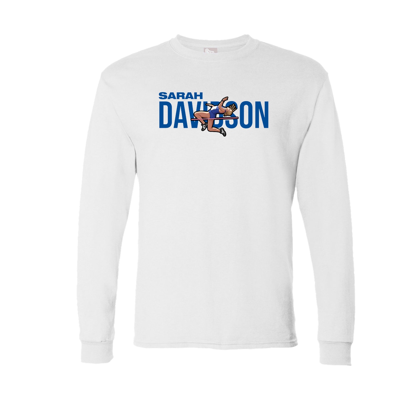 Long Sleeve Tee — Player Name in White