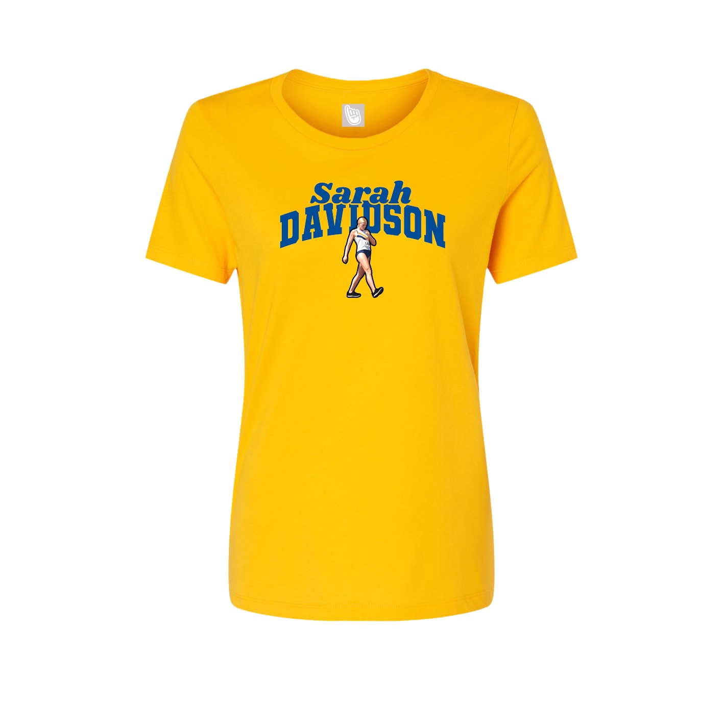 Womens Tee — Signature Arch in Gold