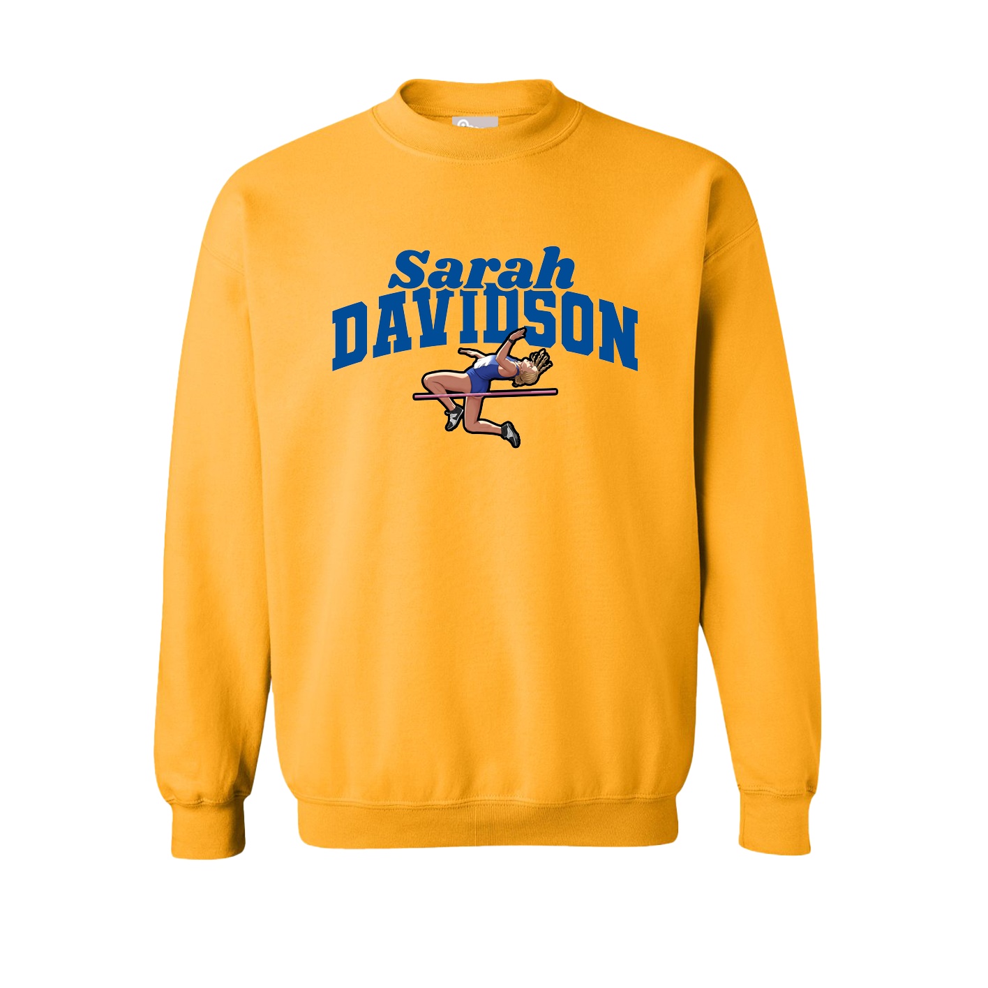 Fleece Crew — Signature Arch in Gold