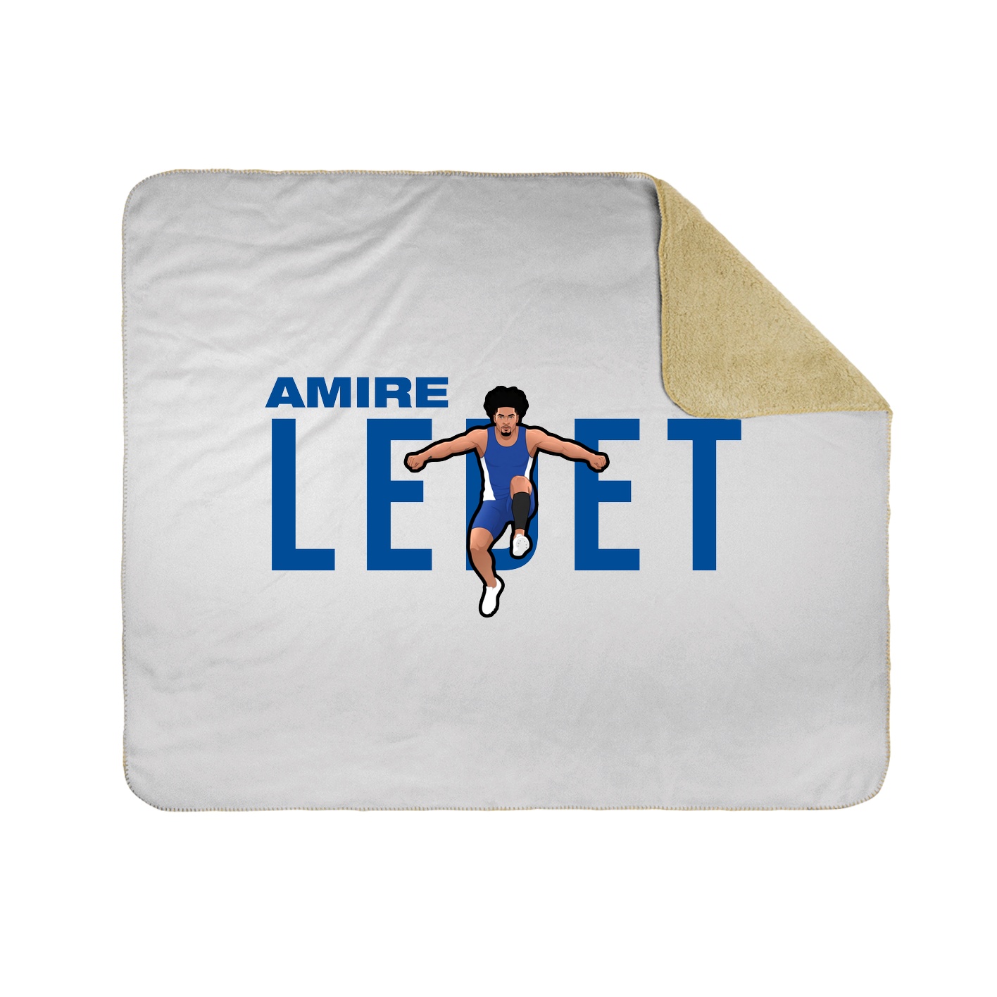 Throw Blanket — Player Name in White