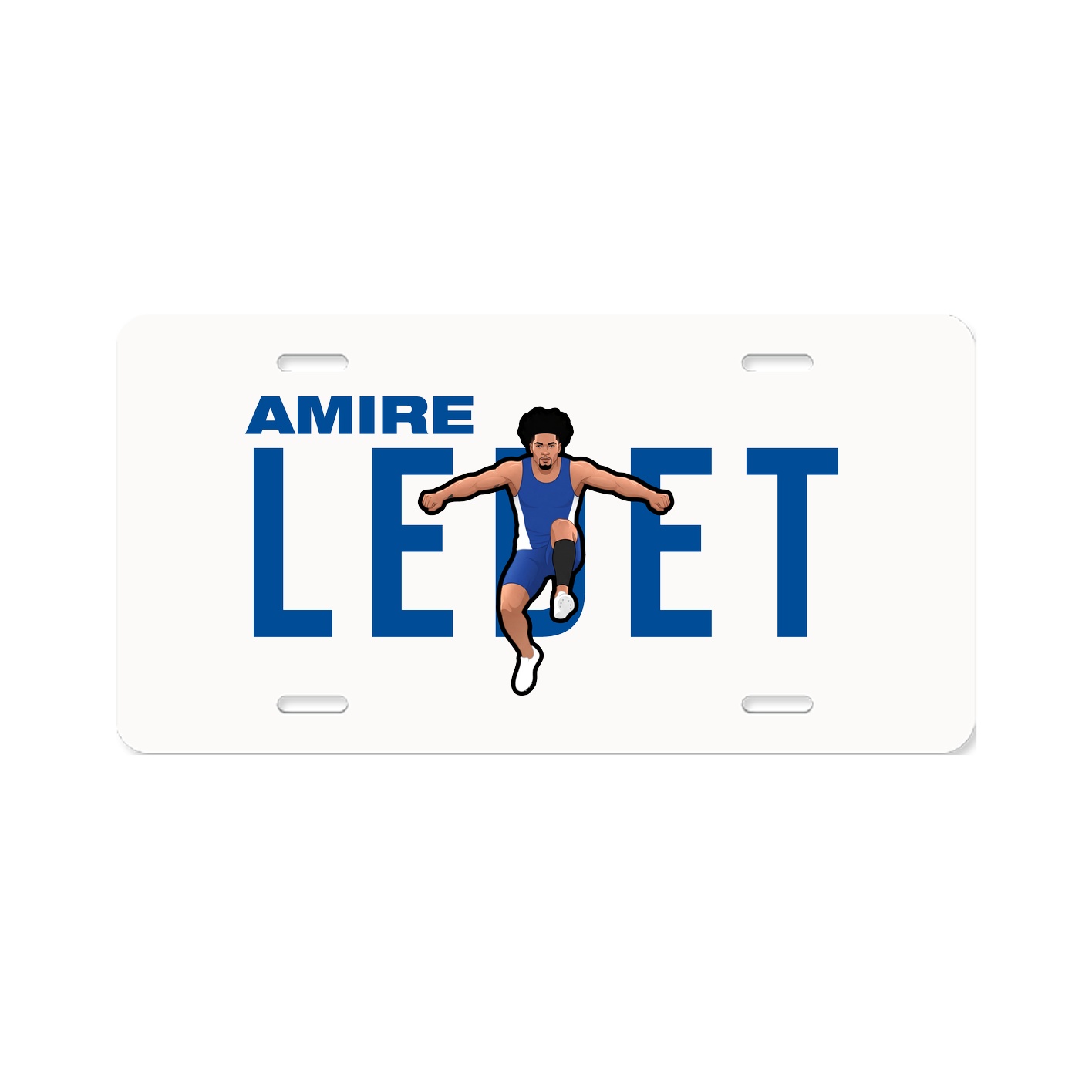 License Plate — Player Name in Classic