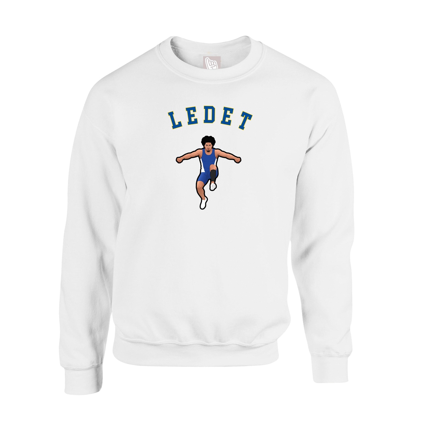 Fleece Crew — Shirsey Arch in White