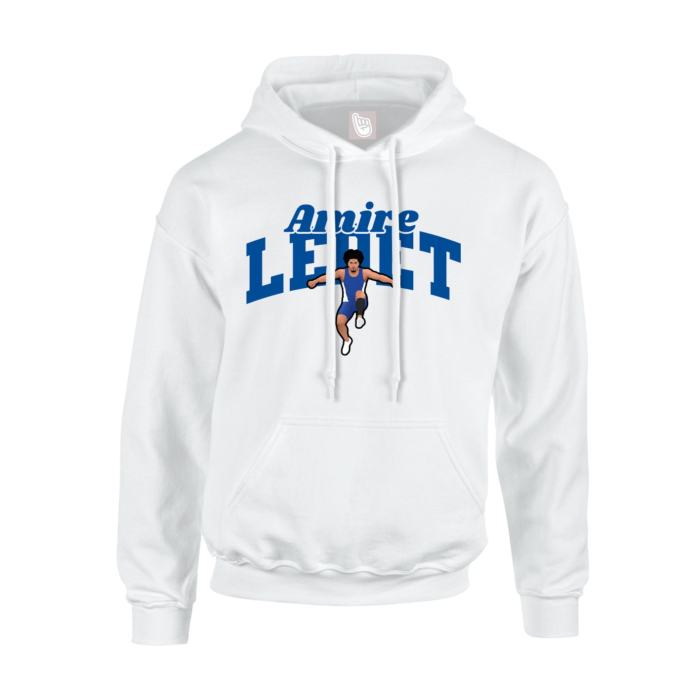 Youth Hoodie — Signature Arch in White