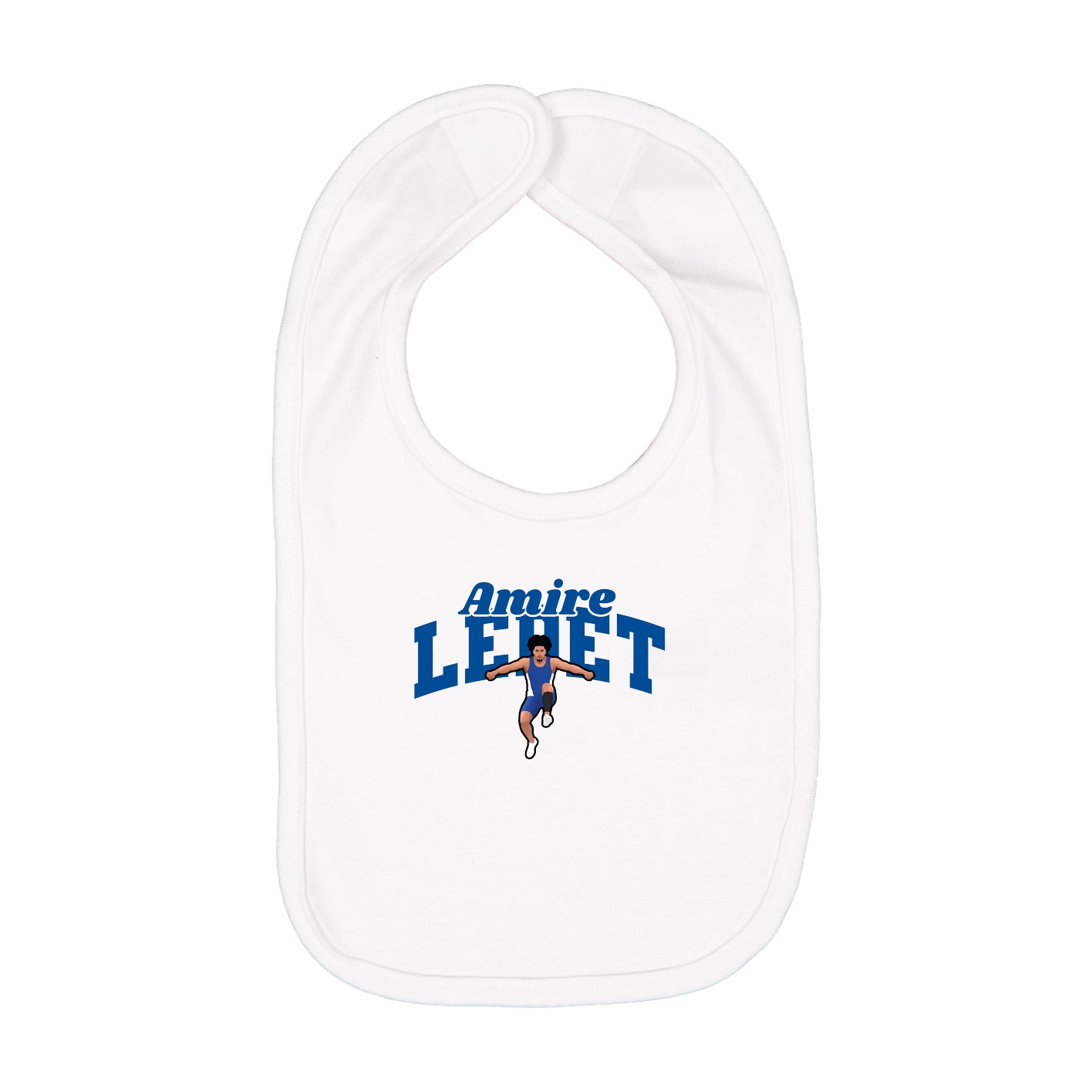 Infant Bib — Signature Arch in White