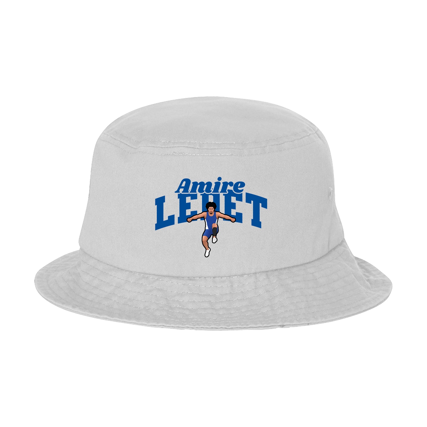 Bucket Cap — Signature Arch in White