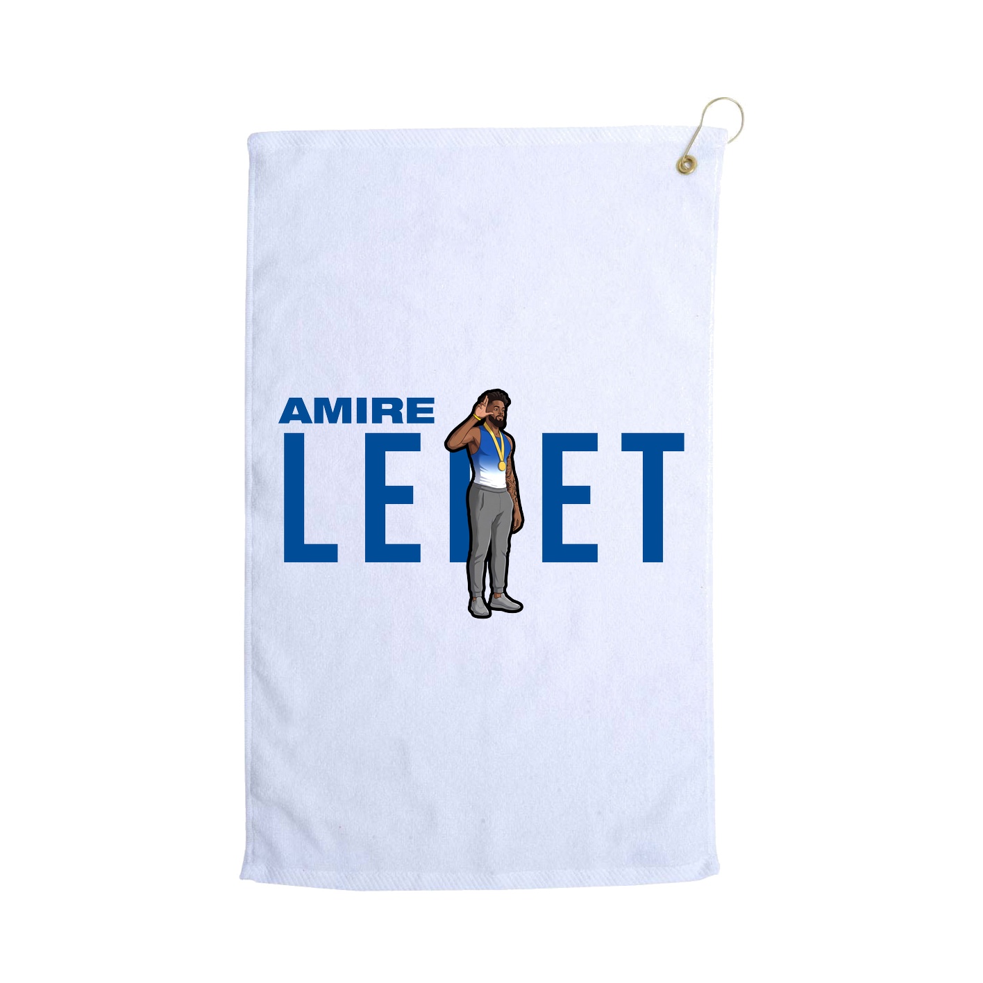 Golf Towel — Player Name in White