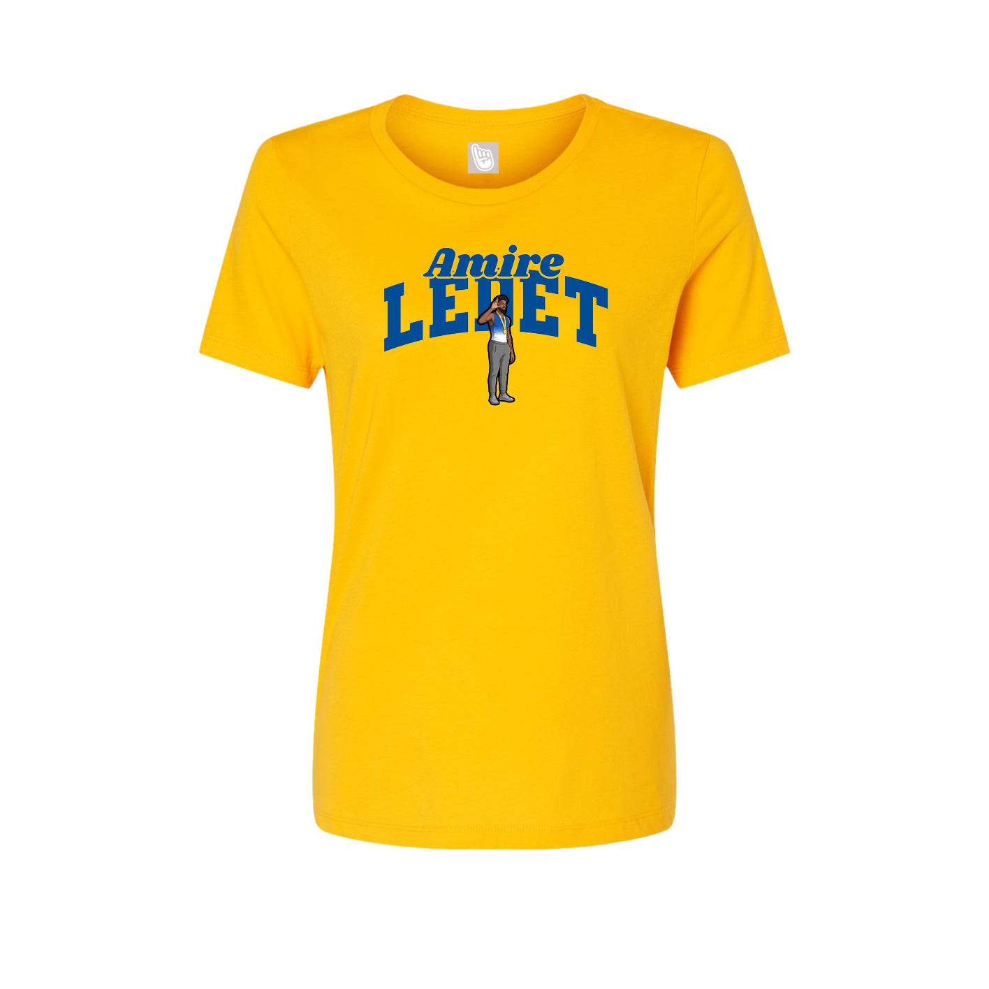 Womens Tee — Signature Arch in Gold