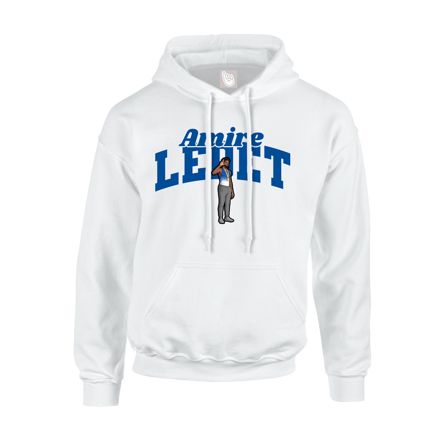 Hoodie — Signature Arch in White