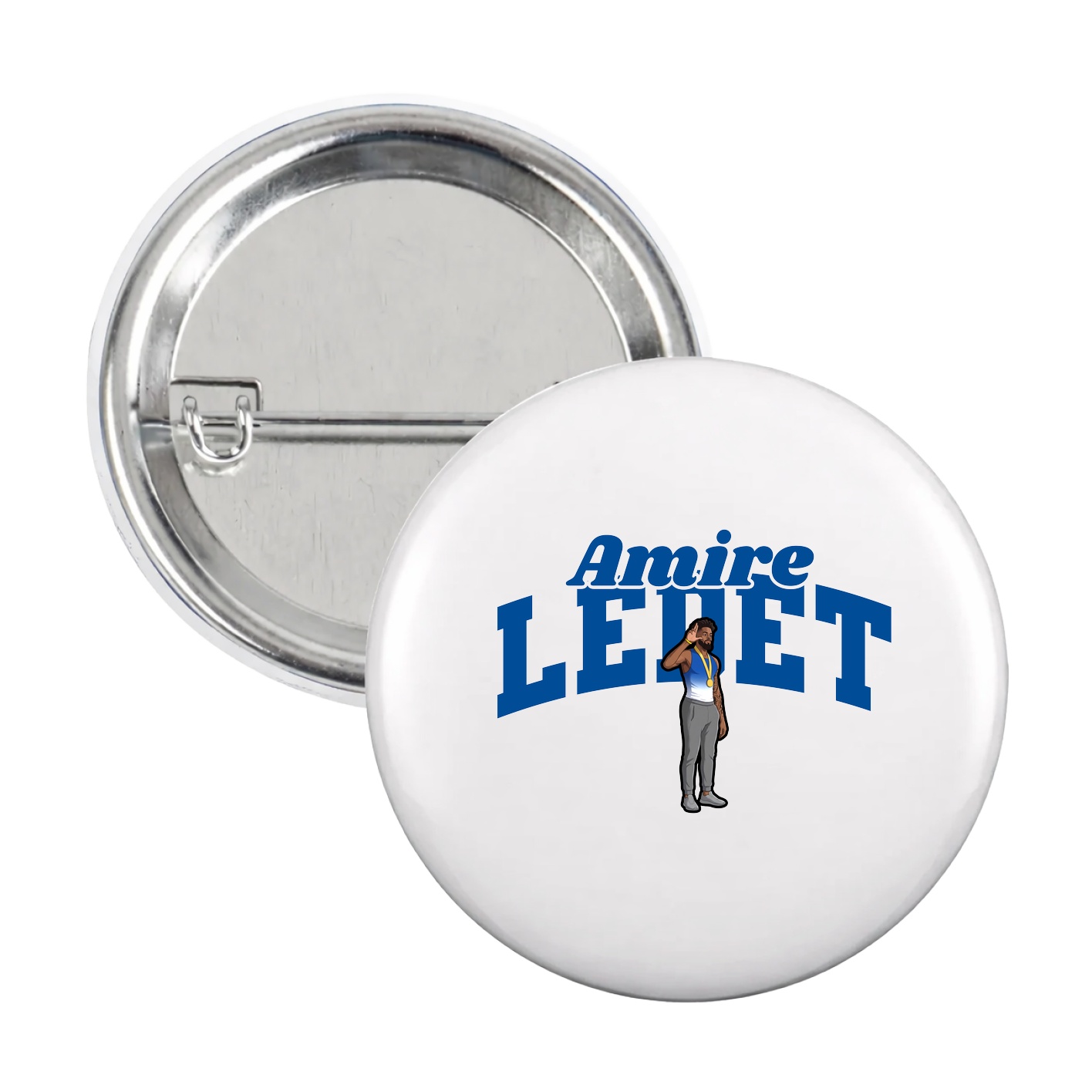 Game Day Button — Signature Arch in White