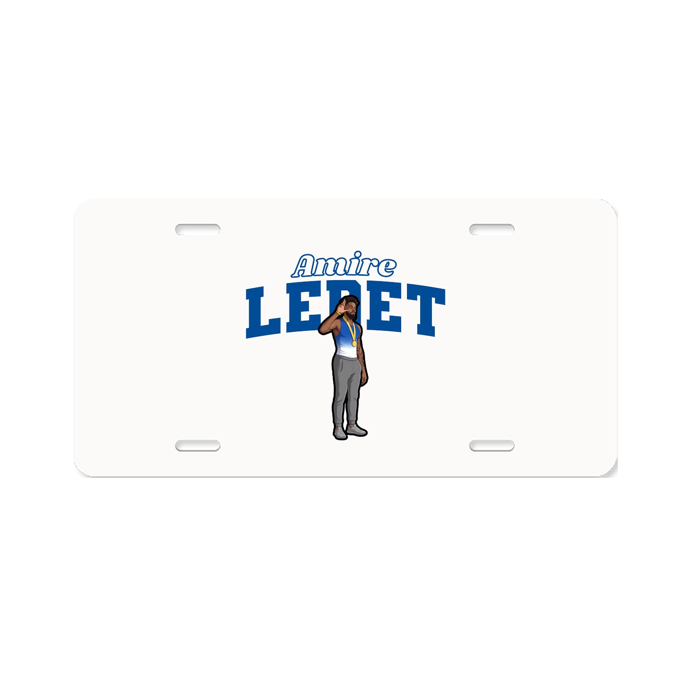 License Plate — Name Arch in Classic