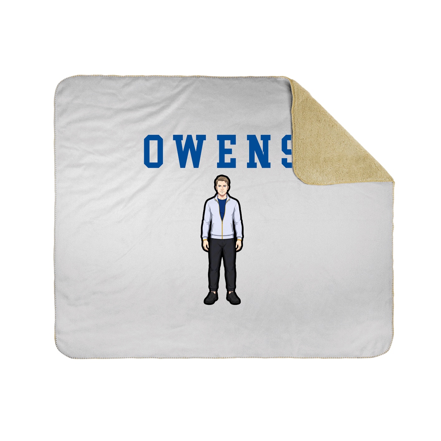 Throw Blanket — Shirsey in White