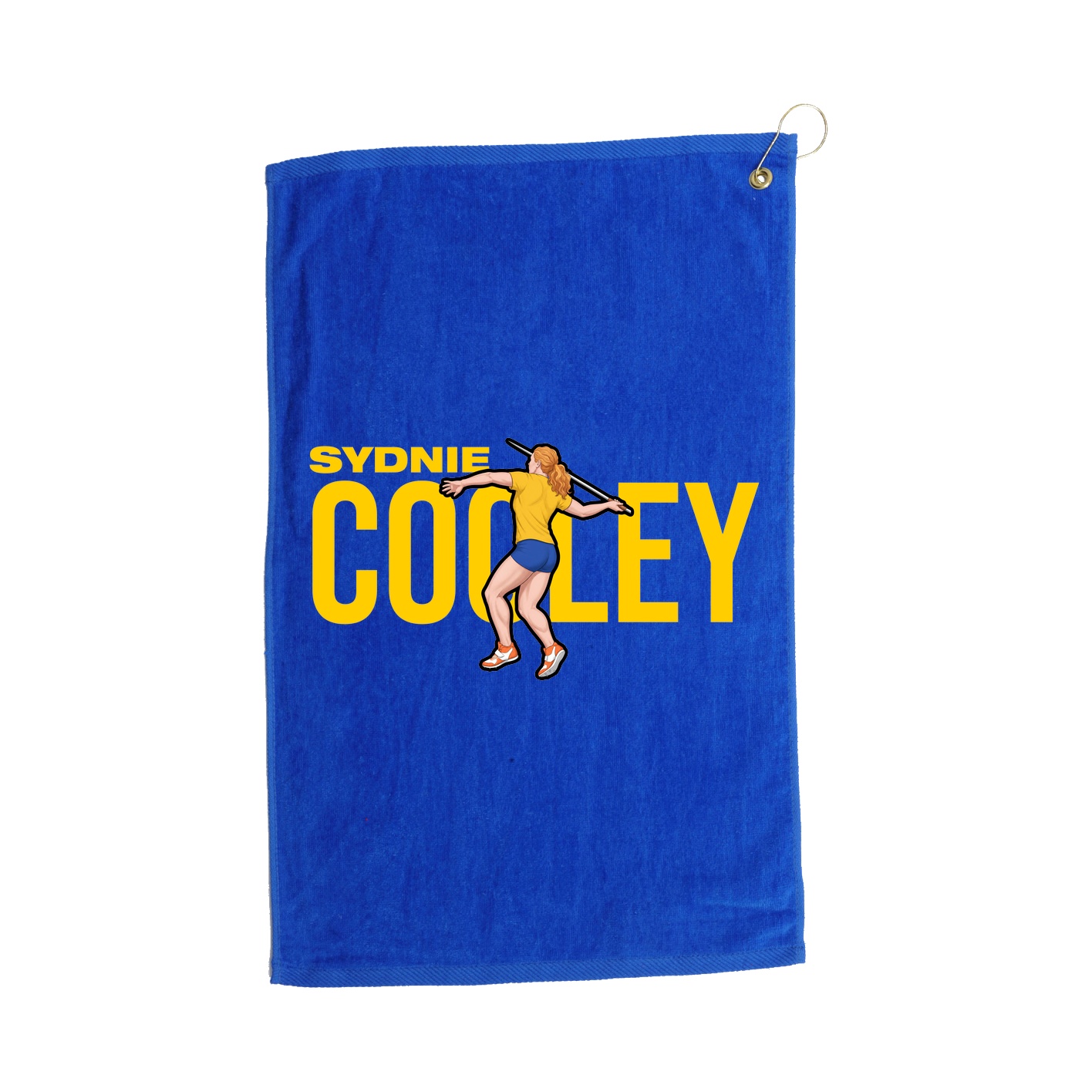 Golf Towel — Player Name in Royal