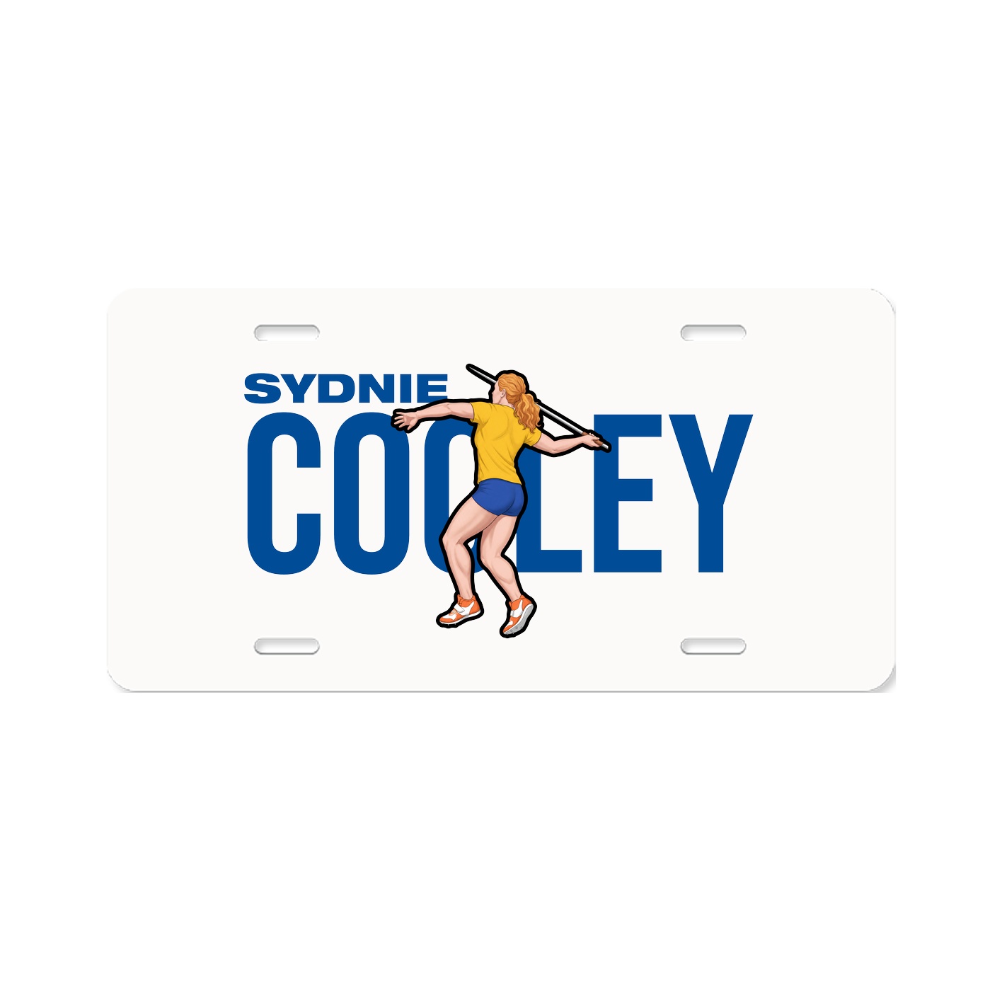 License Plate — Player Name in Classic
