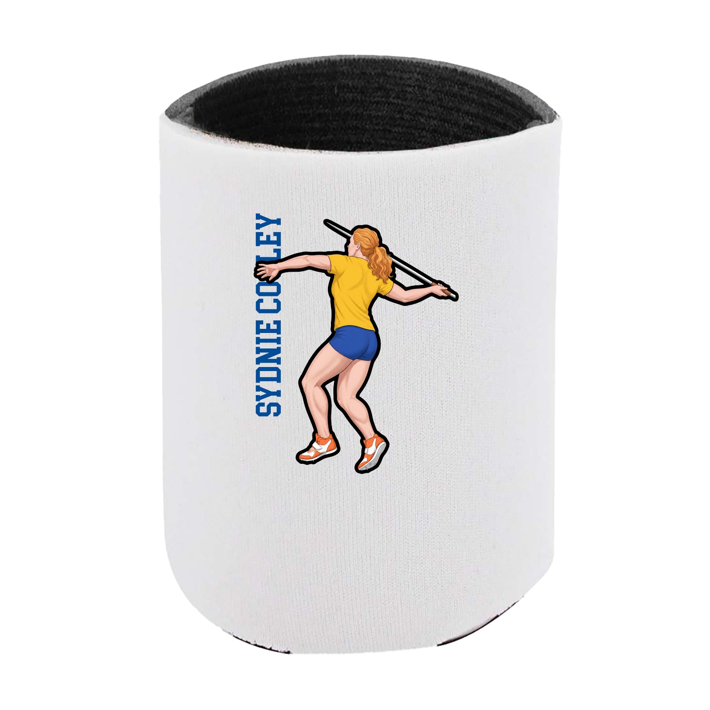 Can Holder — Name Vertical in White