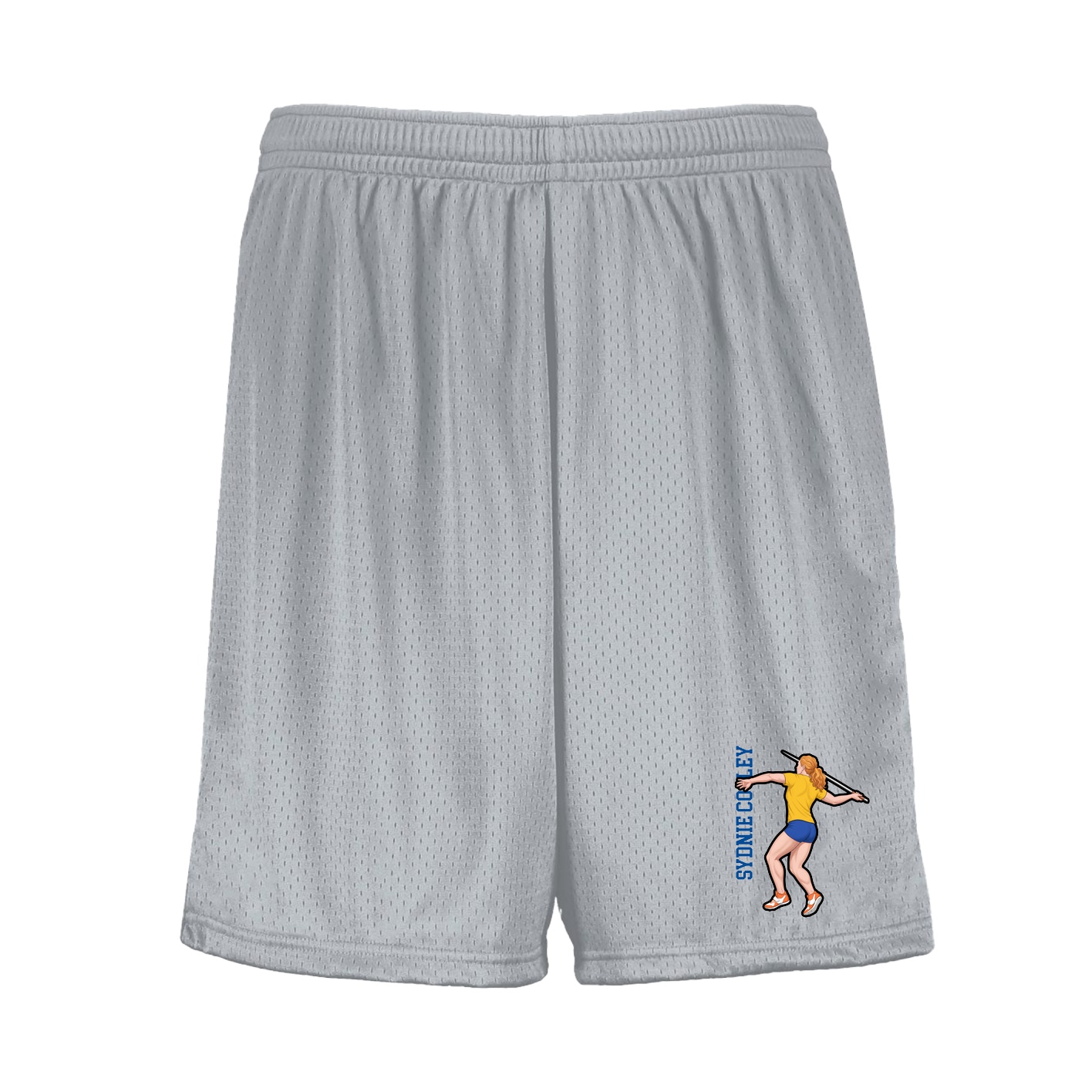 Shorts — Name Vertical in Silver