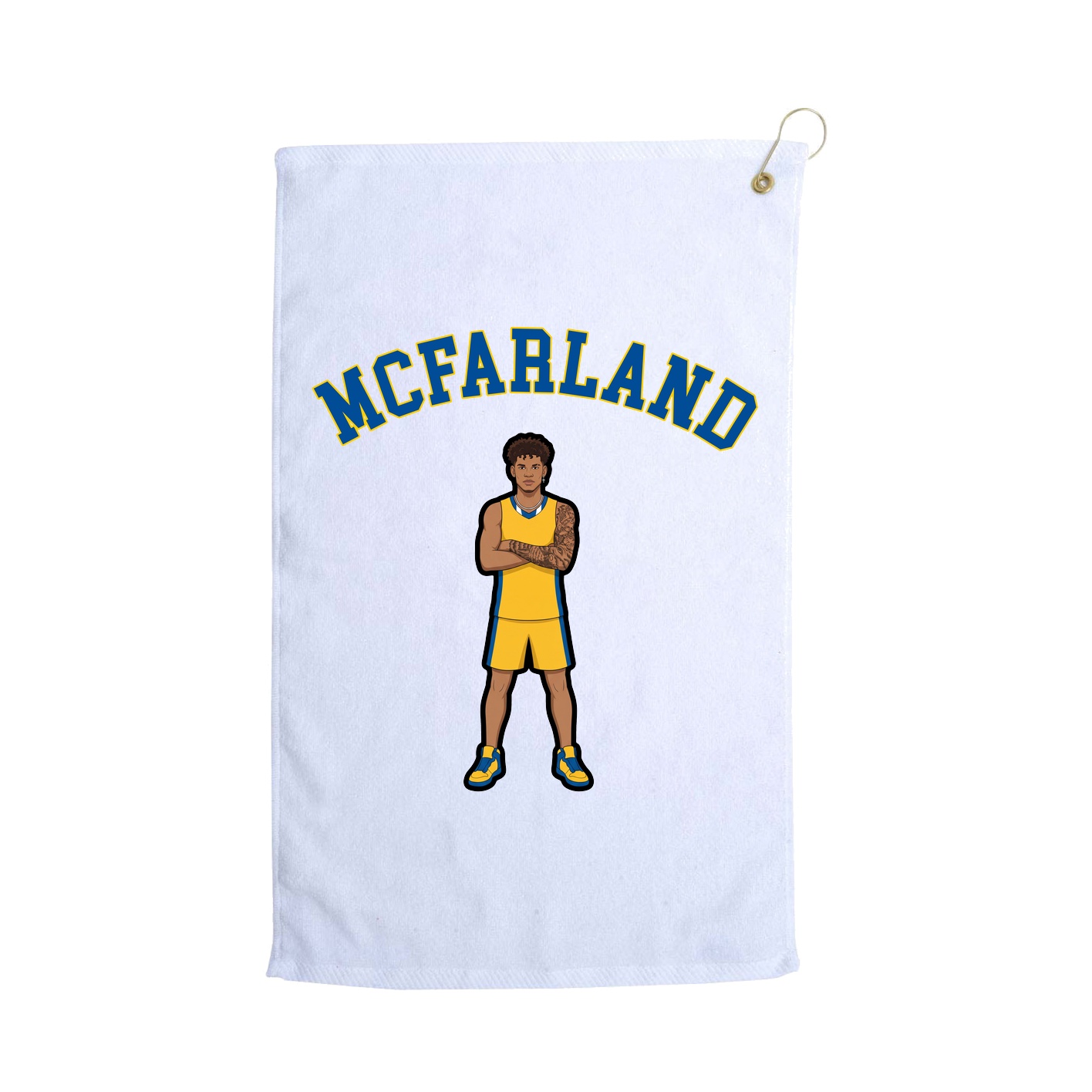 Golf Towel — Shirsey Arch in White