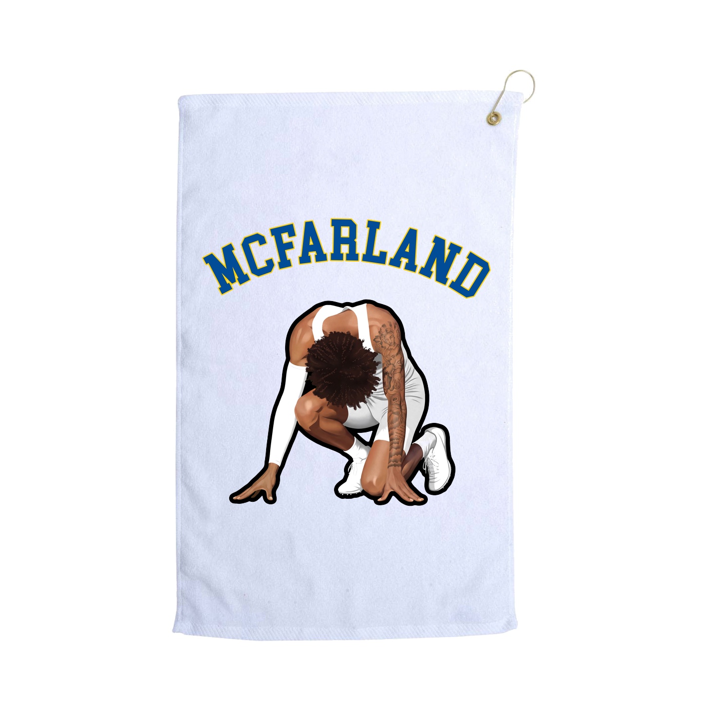 Golf Towel — Shirsey Arch in White