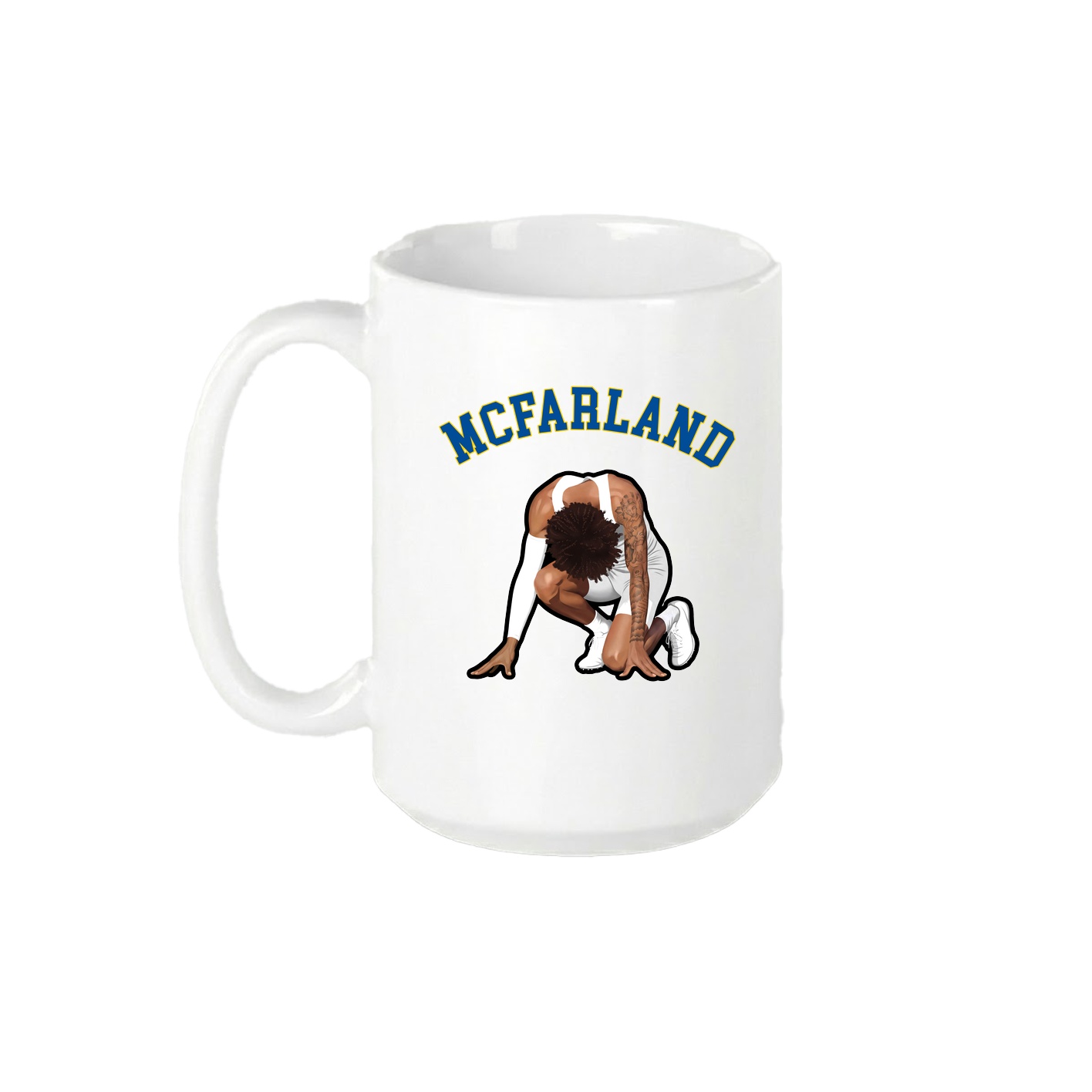 15oz Coffee Mug — Shirsey Arch in White