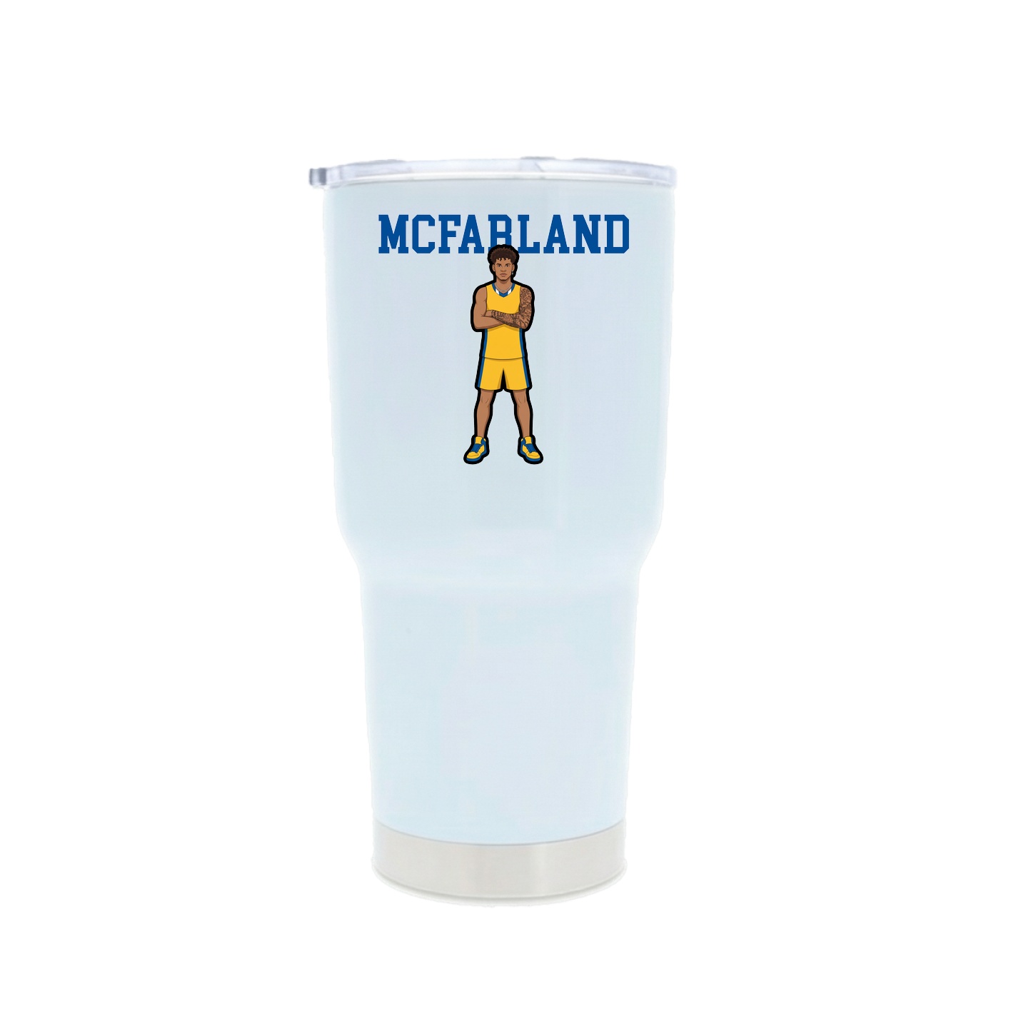 30oz Stainless Steel Tumbler — Shirsey in White