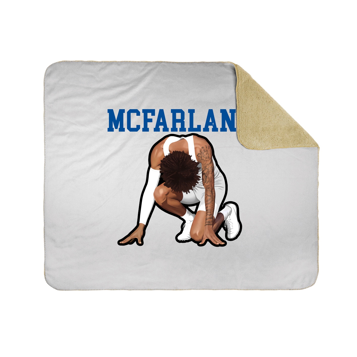 Throw Blanket — Shirsey in White