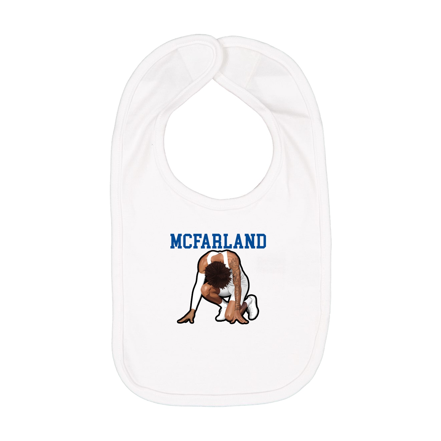 Infant Bib — Shirsey in White