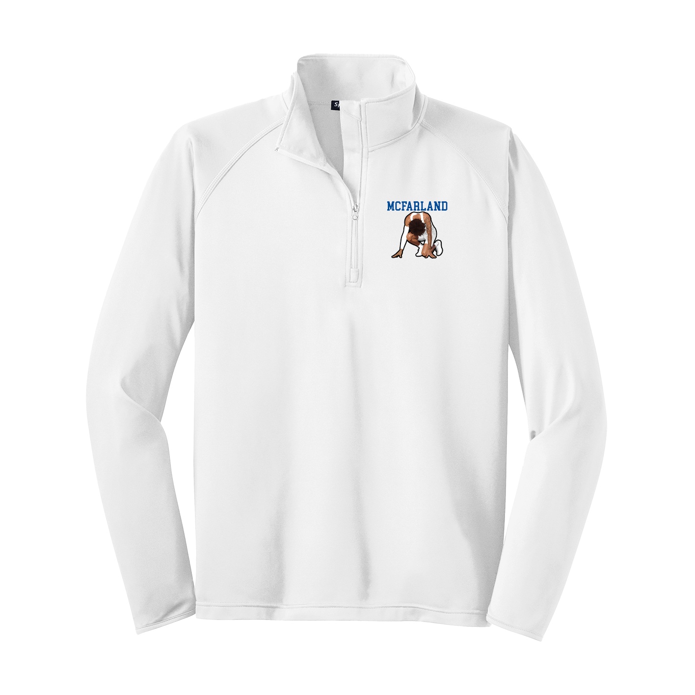 Q-Zip Pullover — Shirsey in White