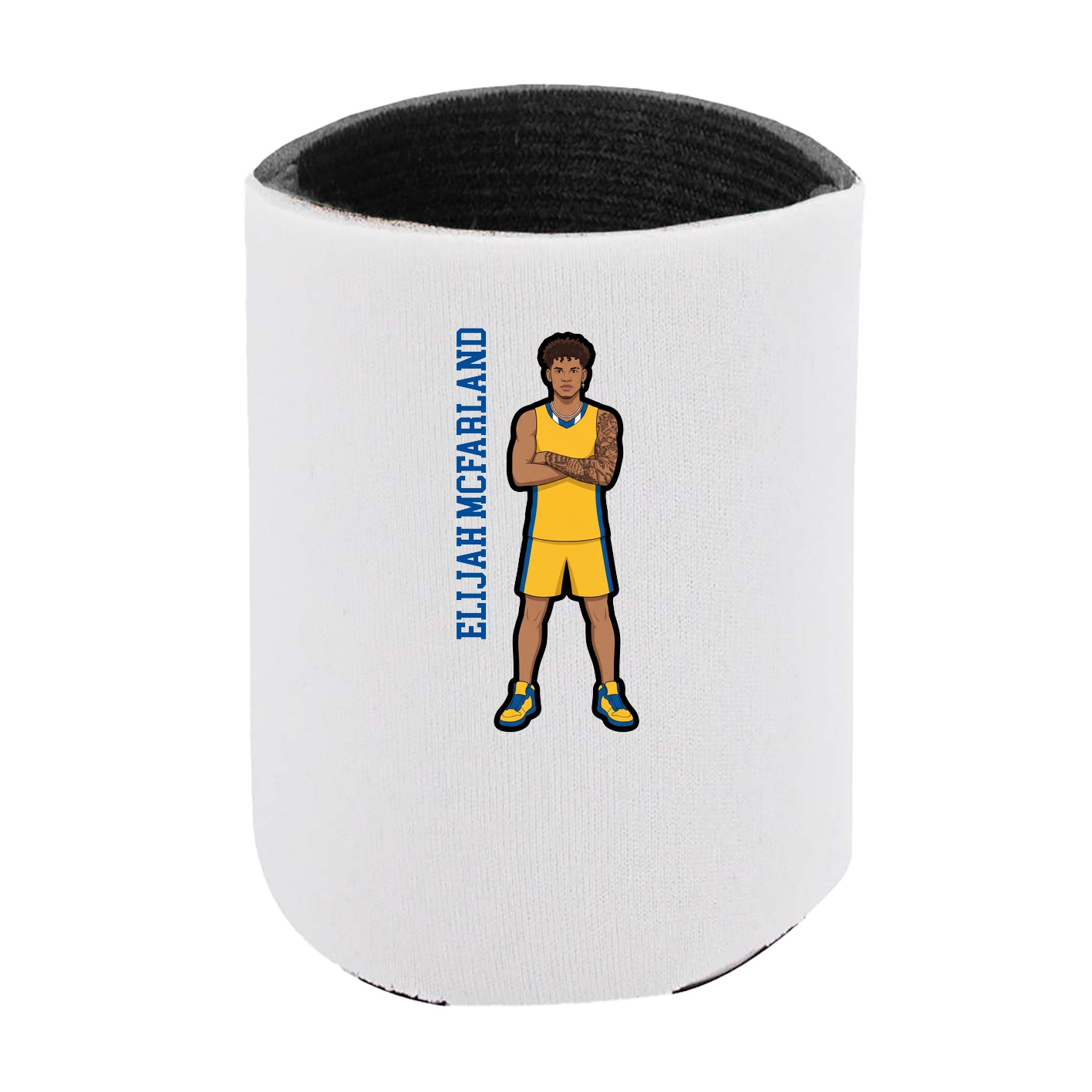 Can Holder — Name Vertical in White