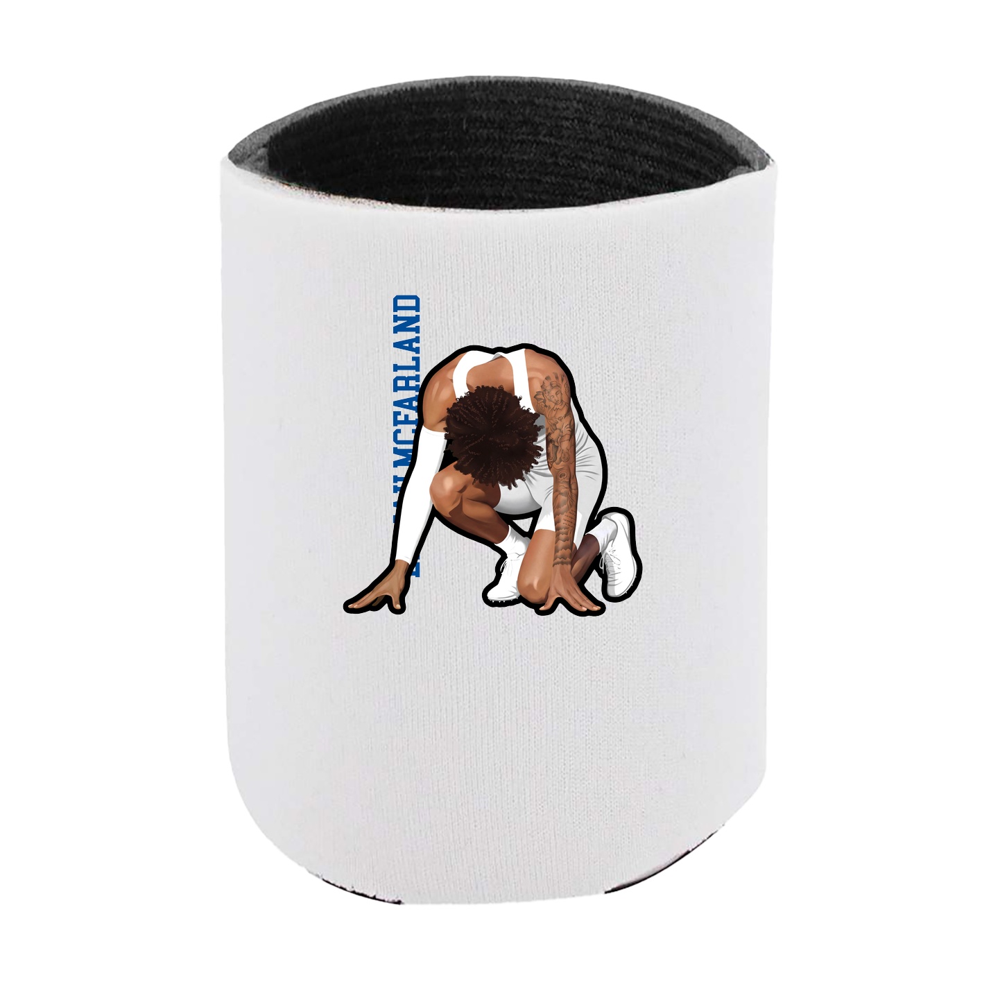 Can Holder — Name Vertical in White