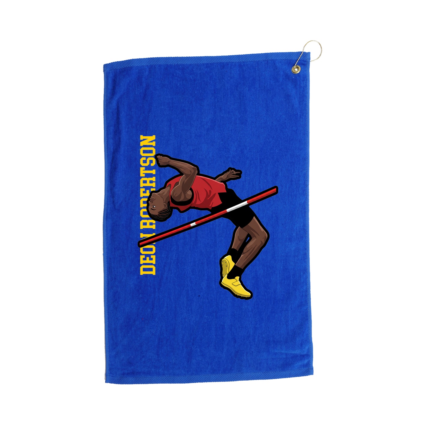 Golf Towel — Name Vertical in Royal