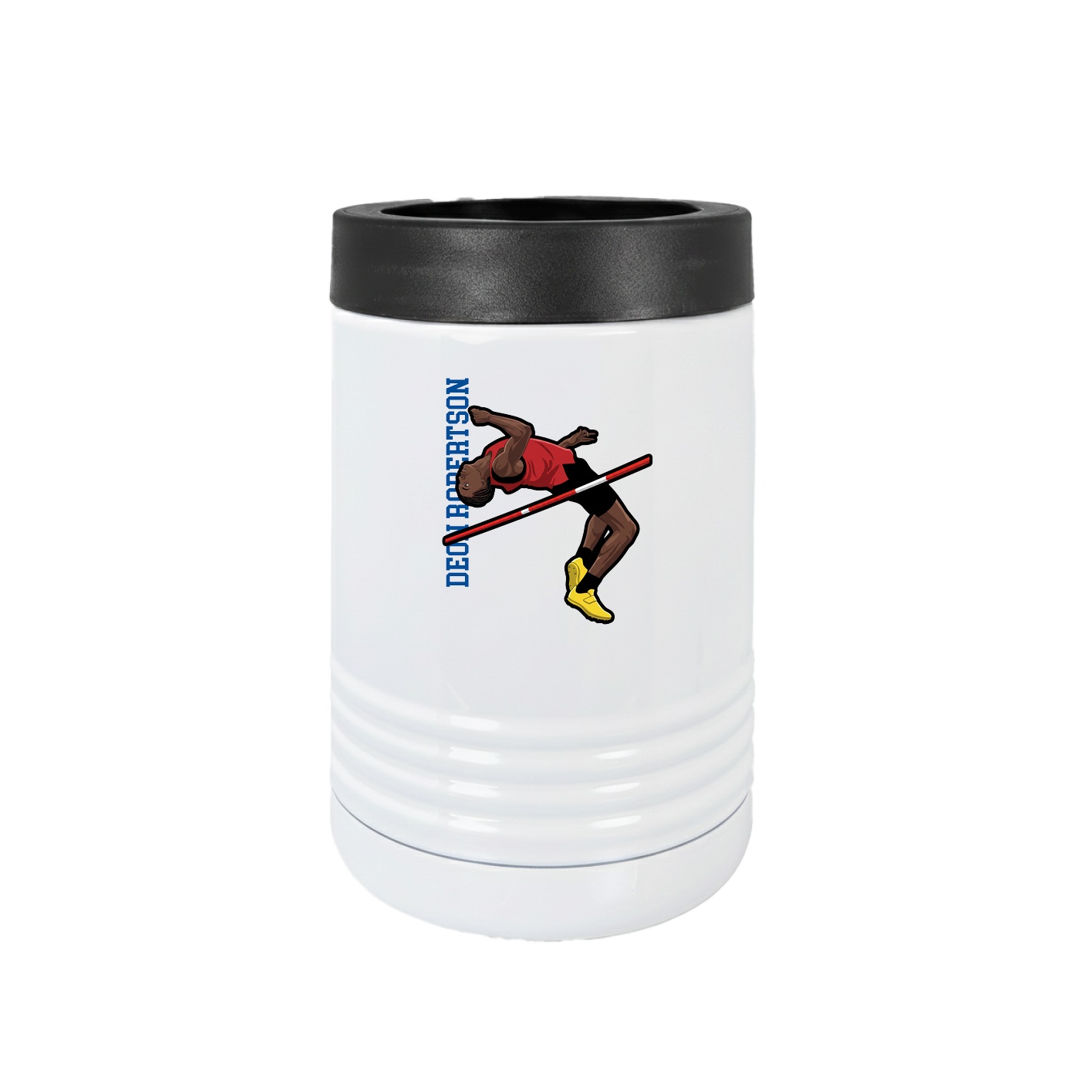 Beverage Holder — Name Vertical in White