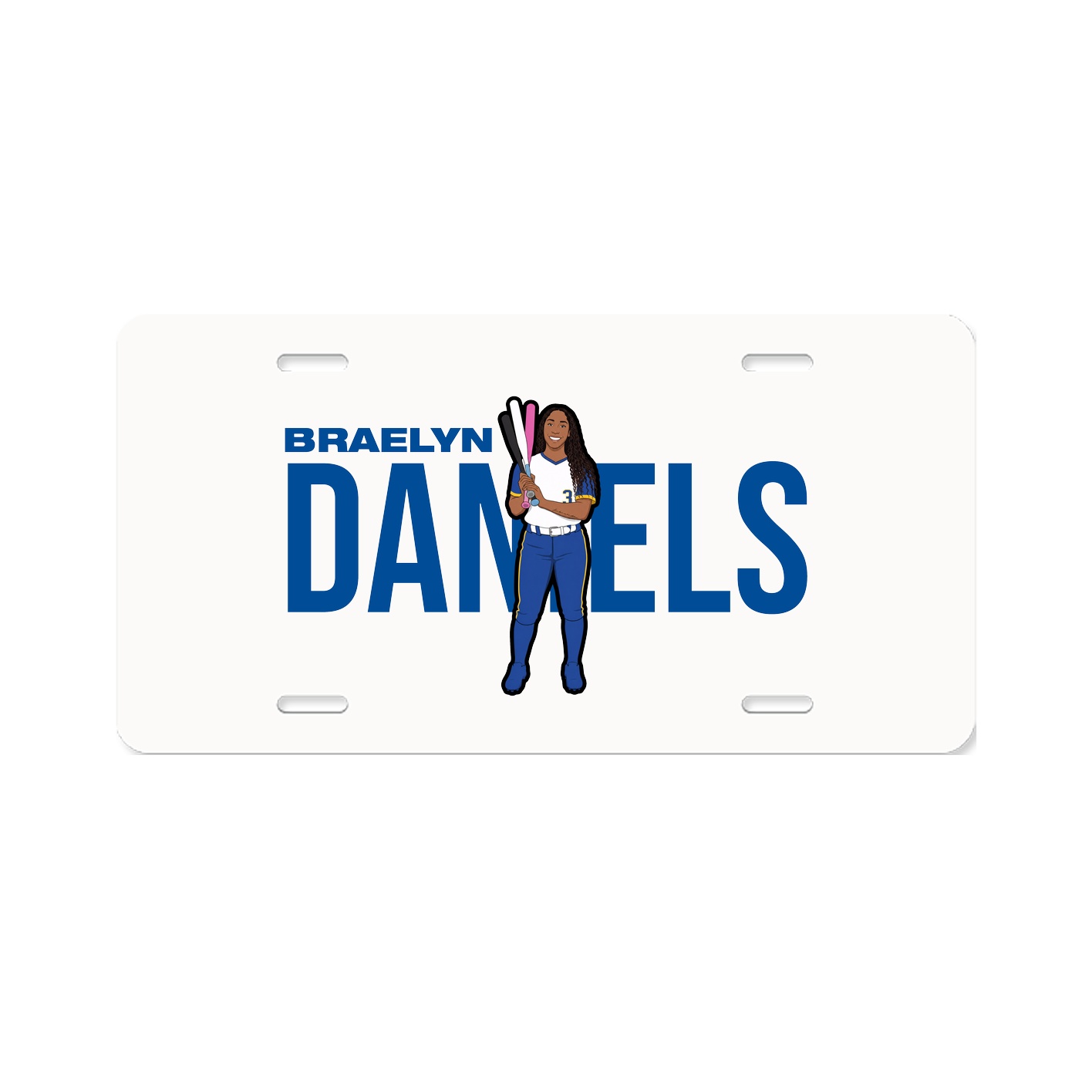 License Plate — Player Name in Classic