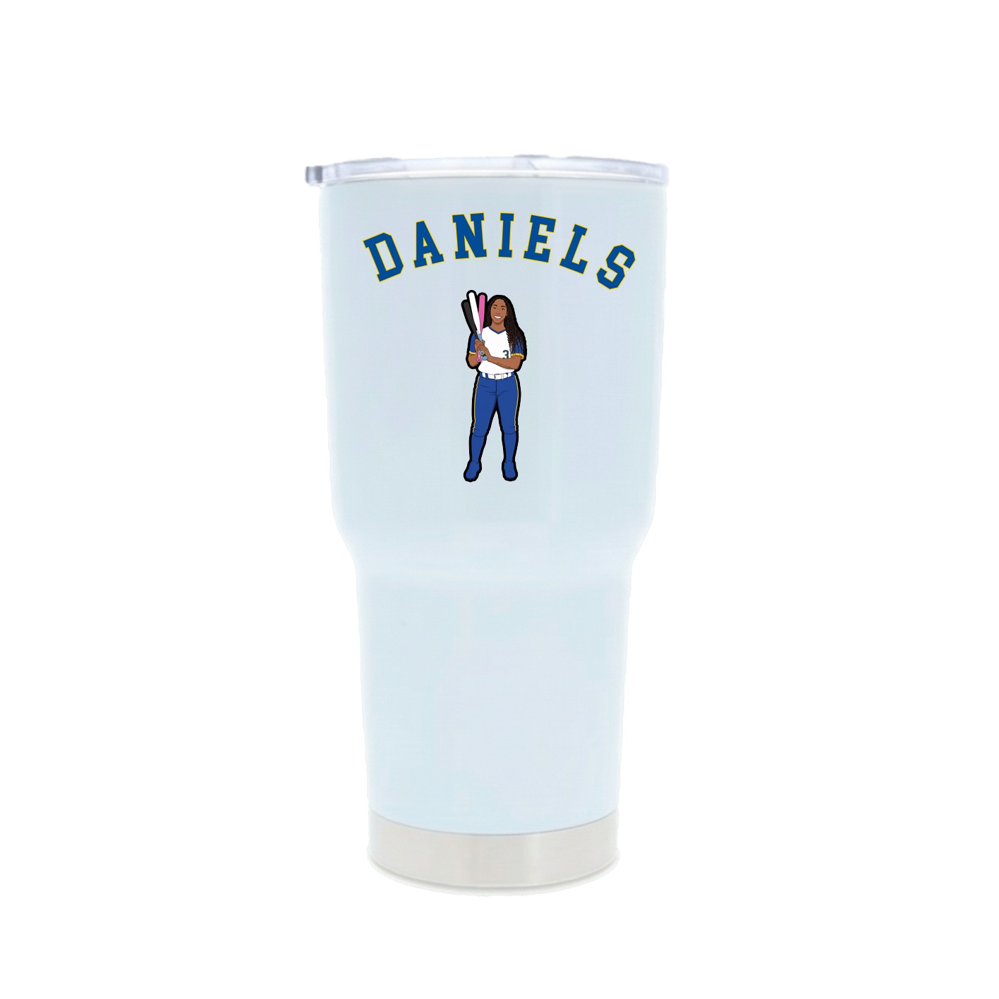 30oz Stainless Steel Tumbler — Shirsey Arch in White