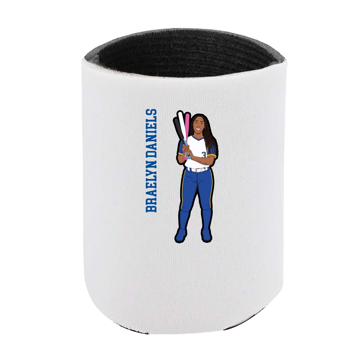 Can Holder — Name Vertical in White